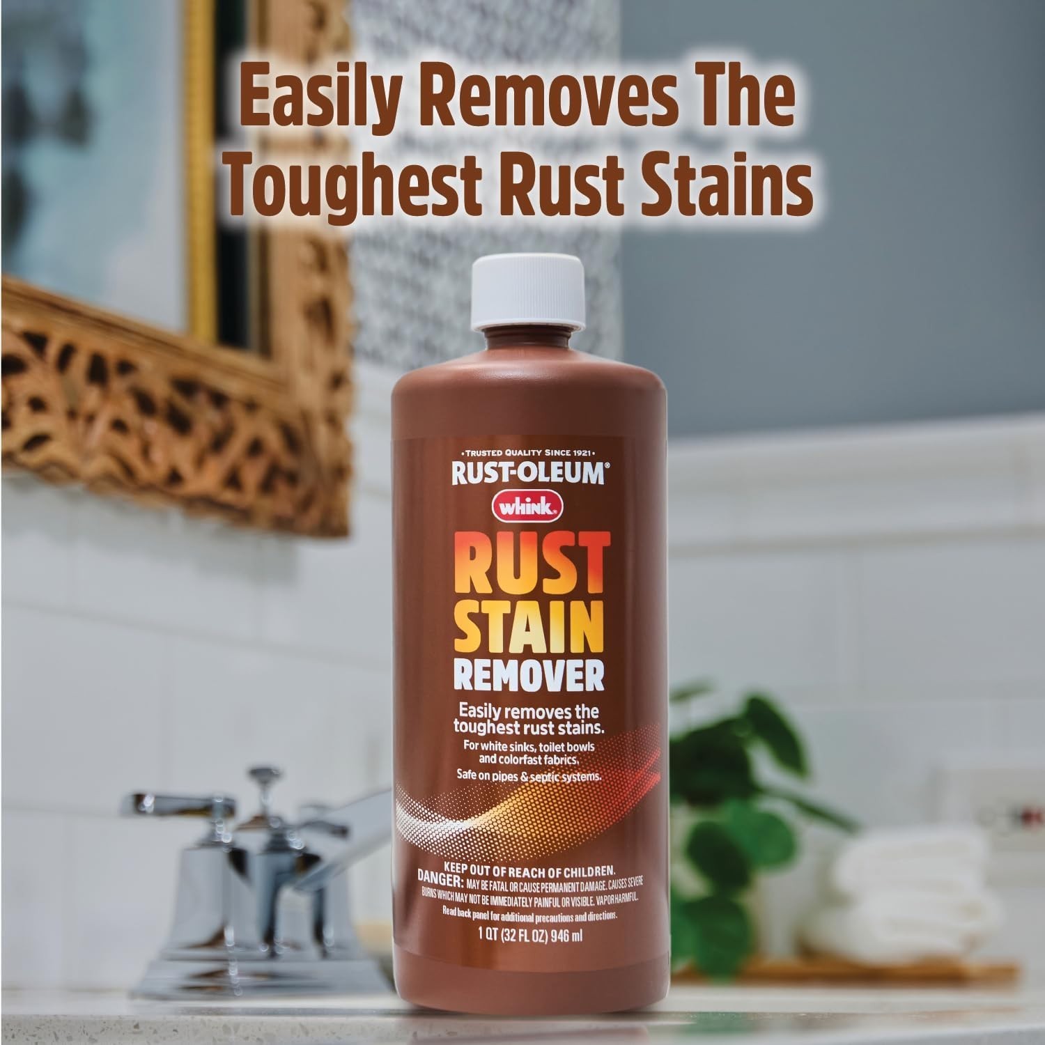 Rust-Oleum Whink Rust Stain Remover | Heavy-Duty Iron Stain Remover for White To