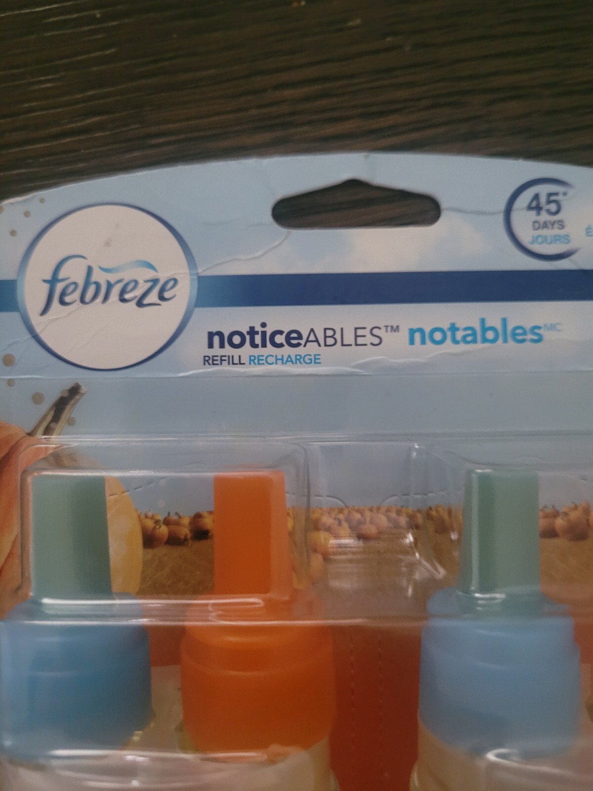 Febreze Plug Noticeable Notables Fresh Fall Pumpkin Scented Oil Refill 2 Refills