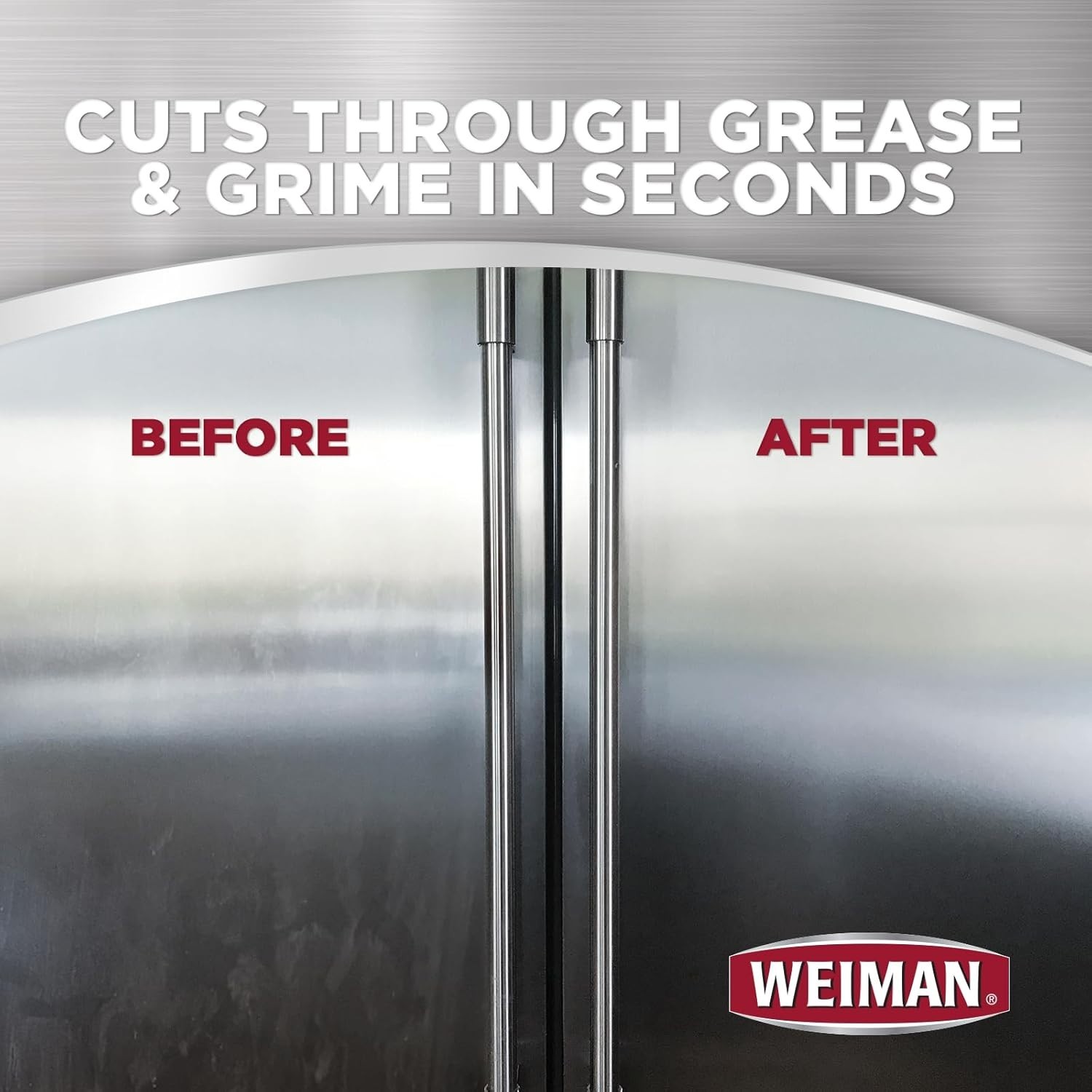 Weiman Stainless Steel Cleaner Kit – Removes Fingerprints, Residue, Water Marks