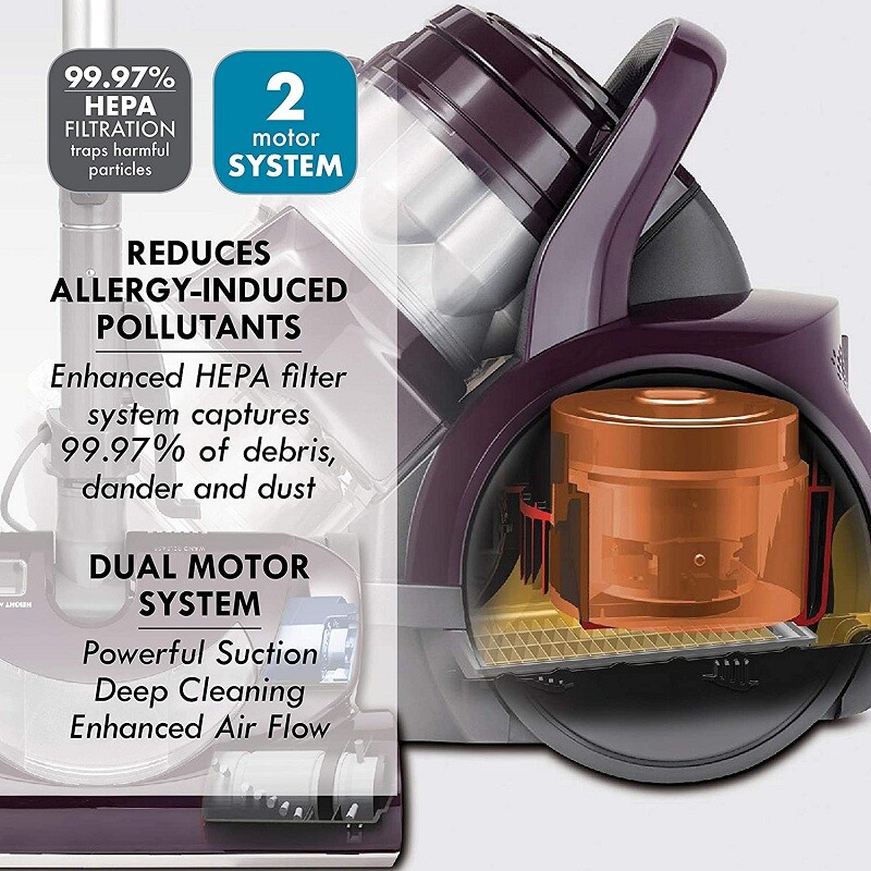 Kenmore Bagless Compact Canister Vacuum Cleaner Pet Friendly Vac 2.1L Capacity