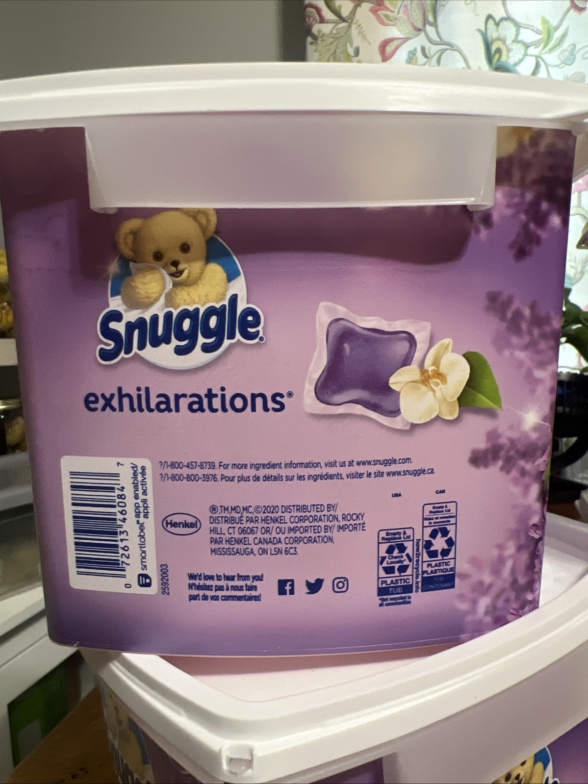 Snuggle Exhilarations In Wash Laundry Scent Booster Pods 56ct Discontinued (4PK)