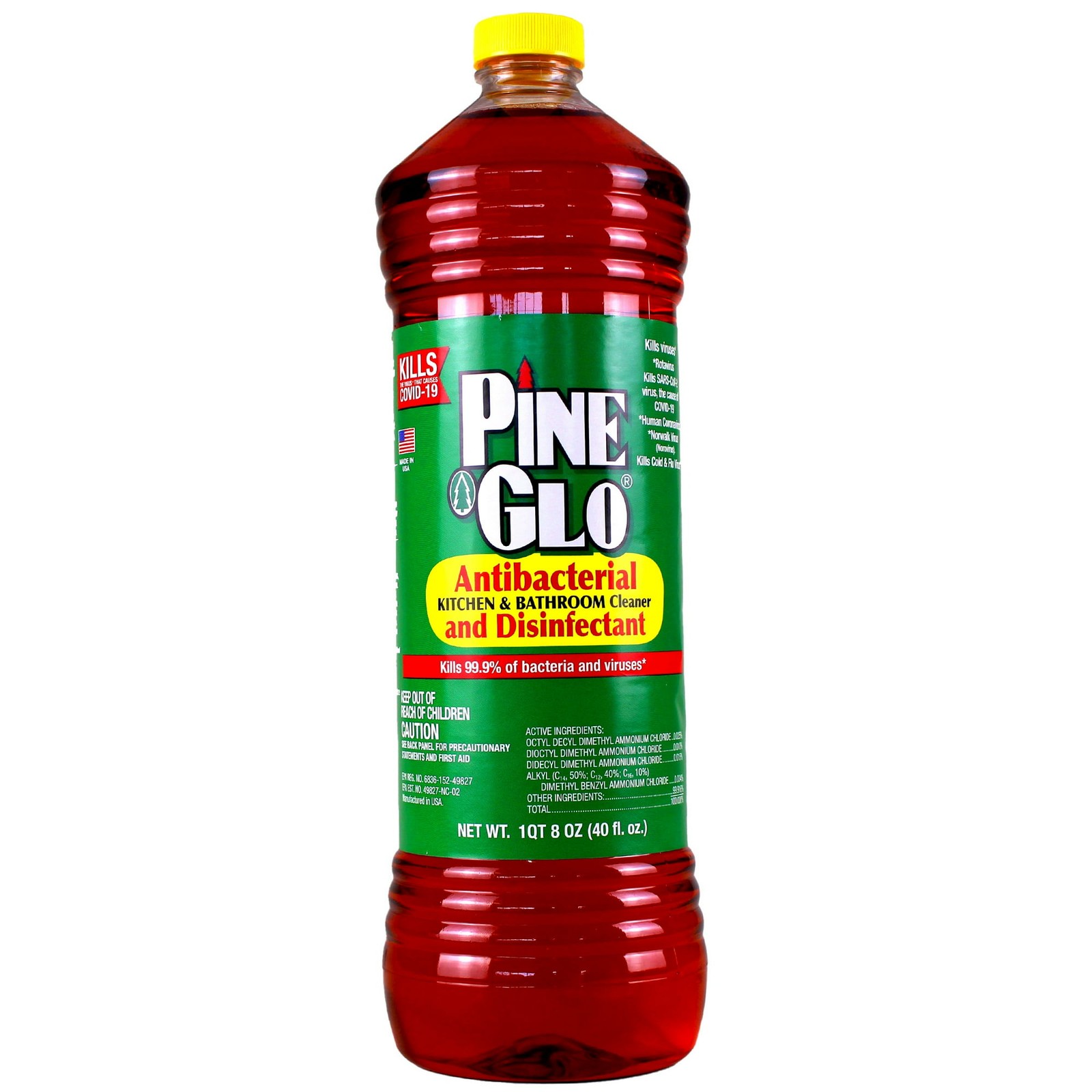 3-Pack Pine Glo All-Purpose Cleaner & Disinfectant 40 oz Each – Kills Germs