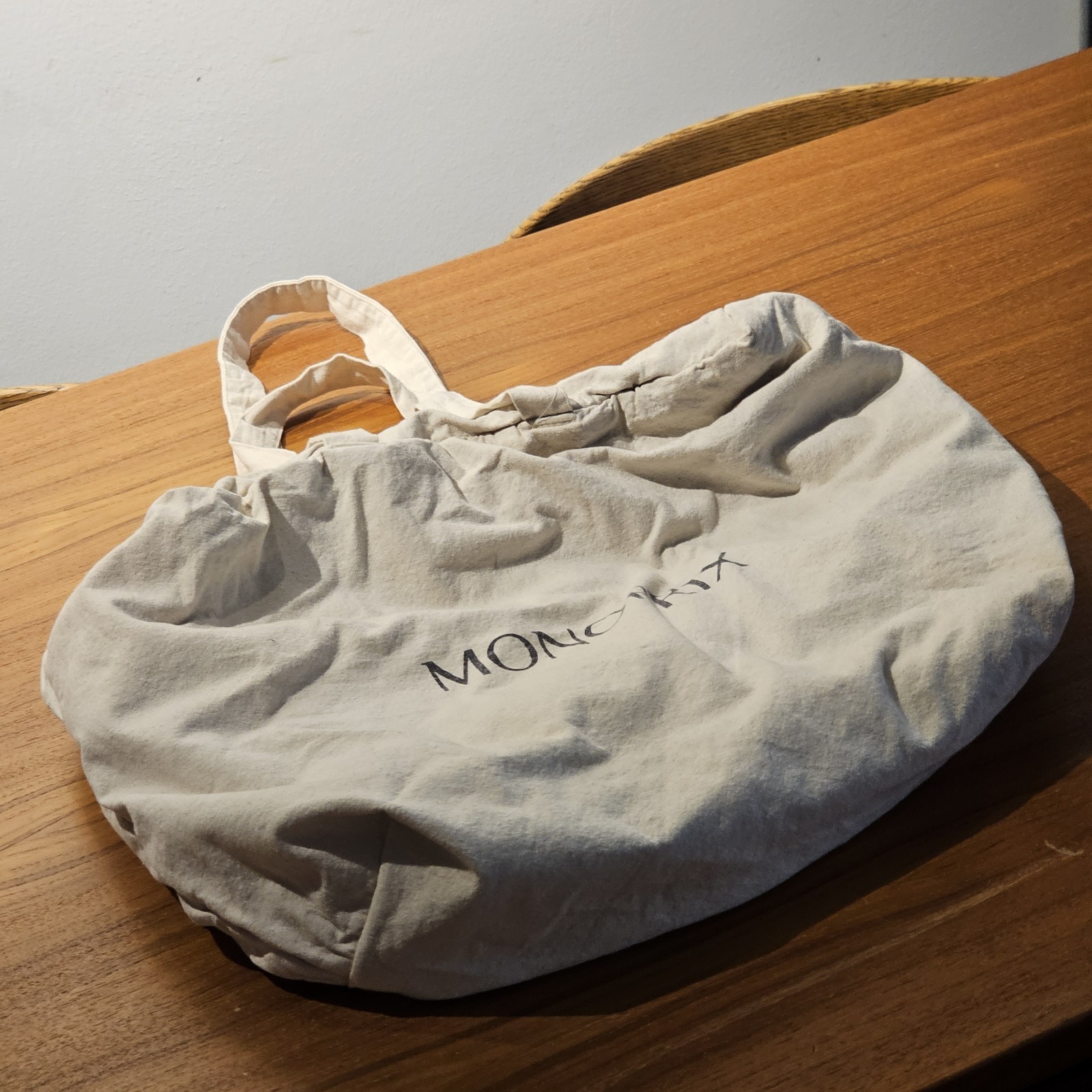 Monoprix Reusable Shopping Bag Tote, Insulated/Padded, Cotton, Made In Paris