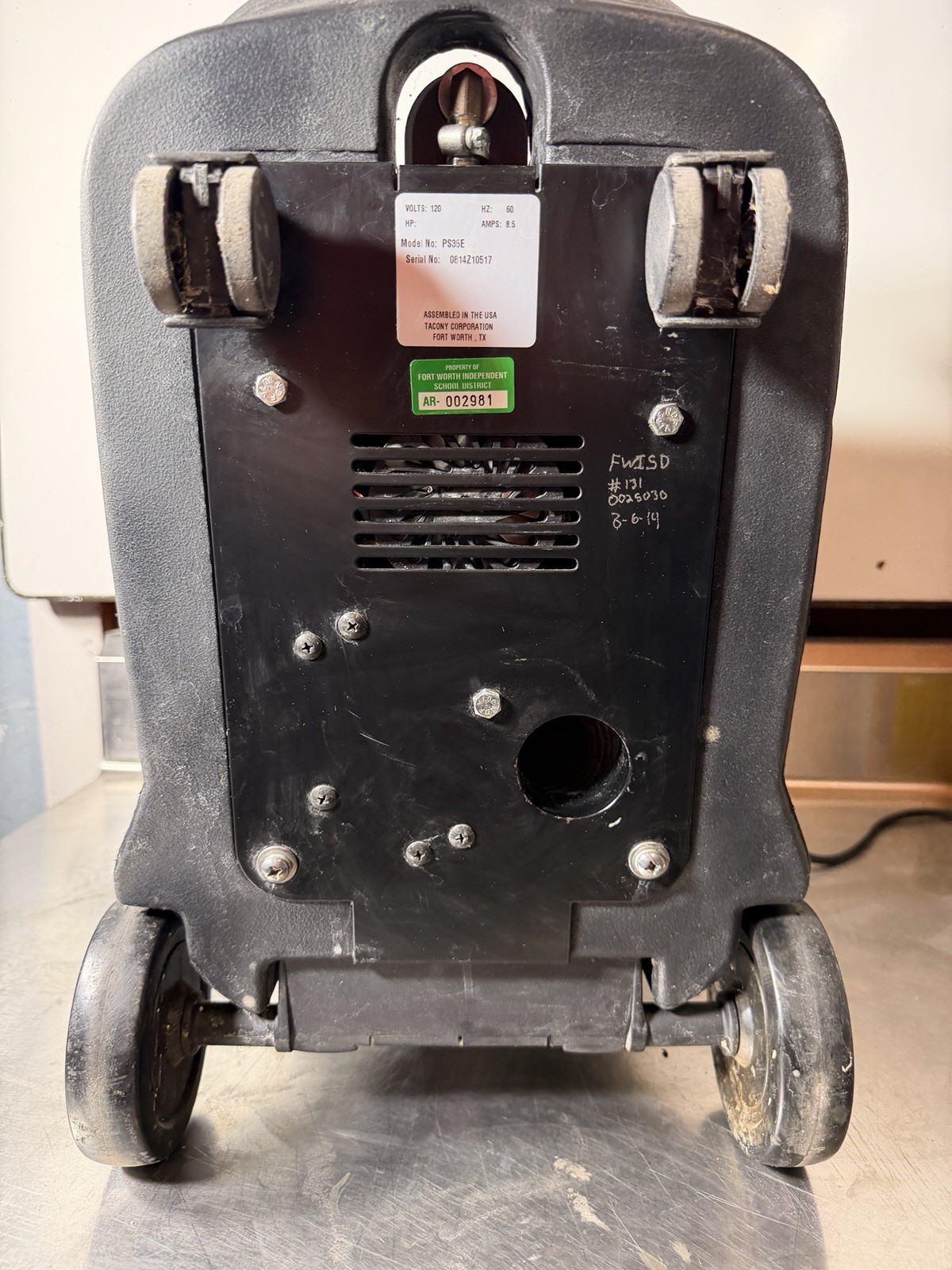 USED Powr-Flite PS35E 3.5 Gallon Commercial Portable Spotter Carpet Upholstery