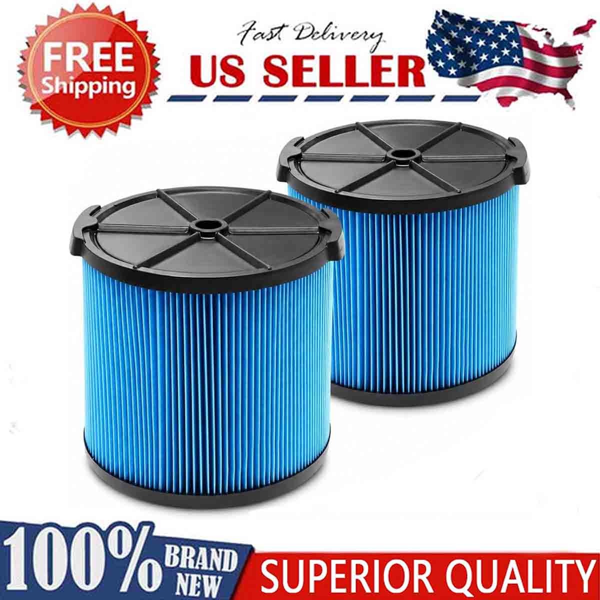 2-PK VF3500 Replacement Filter for Ridgid Shop Vac 3-4.5 Gallon Wet Dry Vacuums