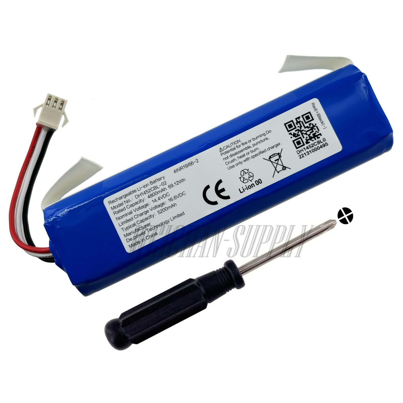 5200mAh New Battery for Tesvor M1 4000Pa Robot Vacuum Cleaner