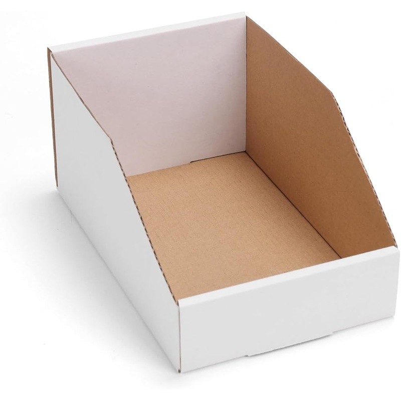 Cardboard Storage Bins 35 Pack Organizer Easy Assembly Labeling Tool Parts Snack