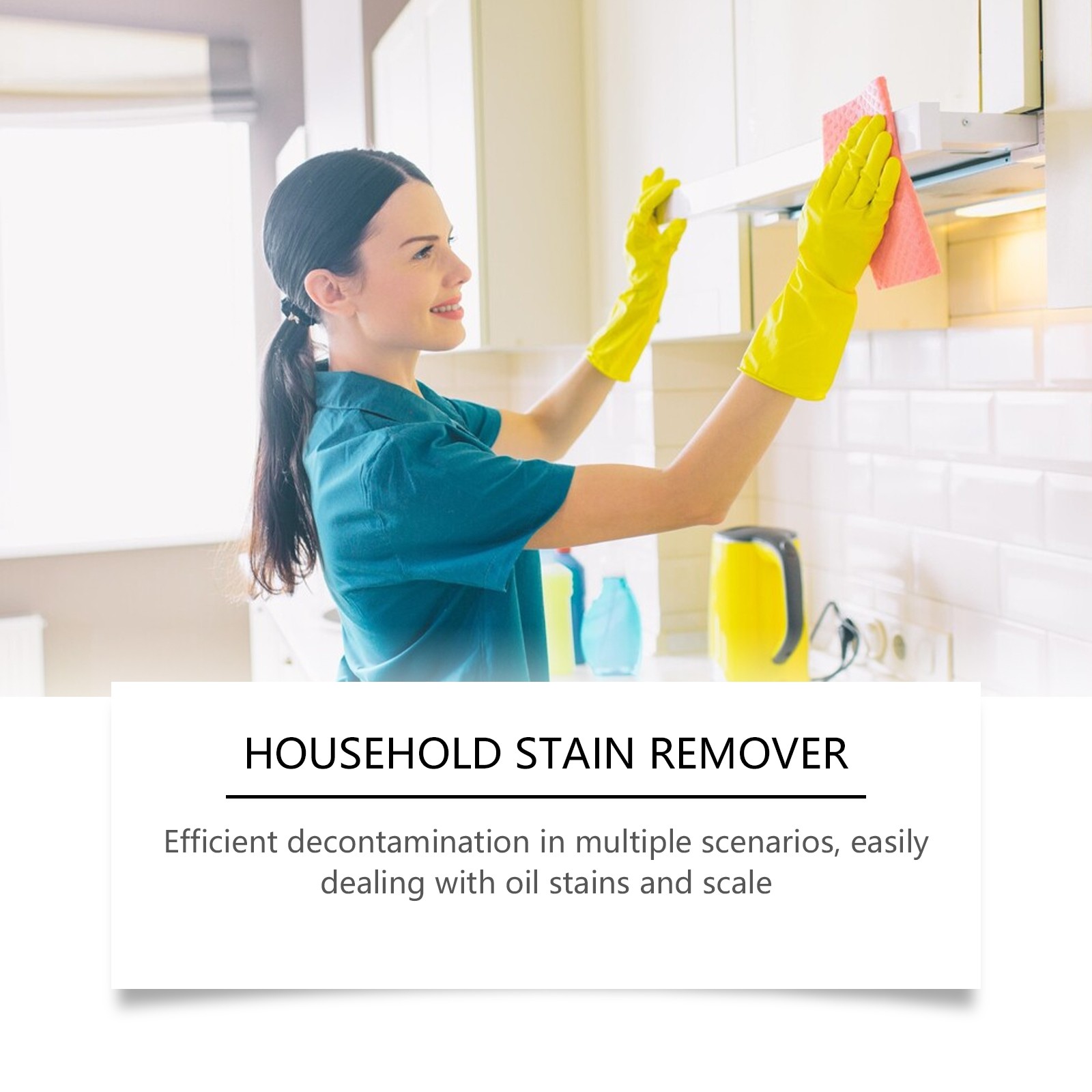 Tile Floor Cleaner All-Purpose Stain Remover for Kitchen and Bathroom Home Use