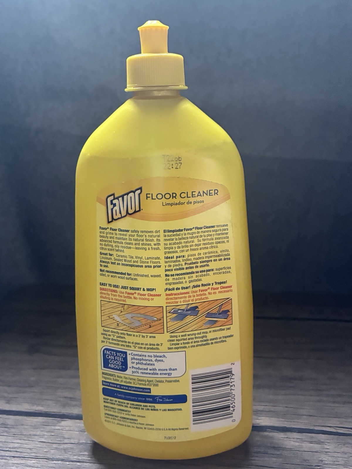 Favor Squirt Mop Cleaner Citrus Scent-27 Fl. Oz. by SC Johnson New