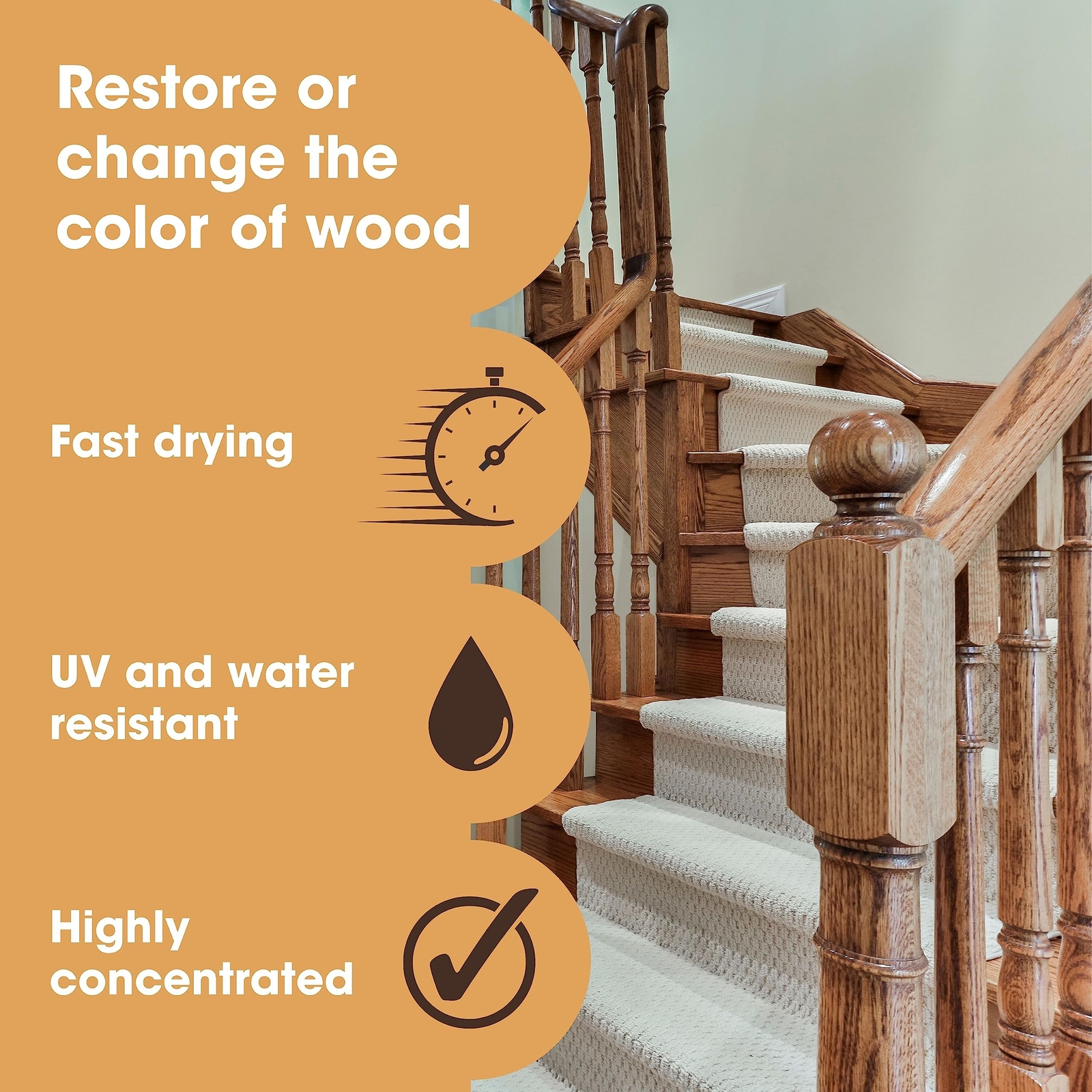Wood Stain | Multiple Finishes | Fast Drying | Indoor and Outdoor Furniture a…