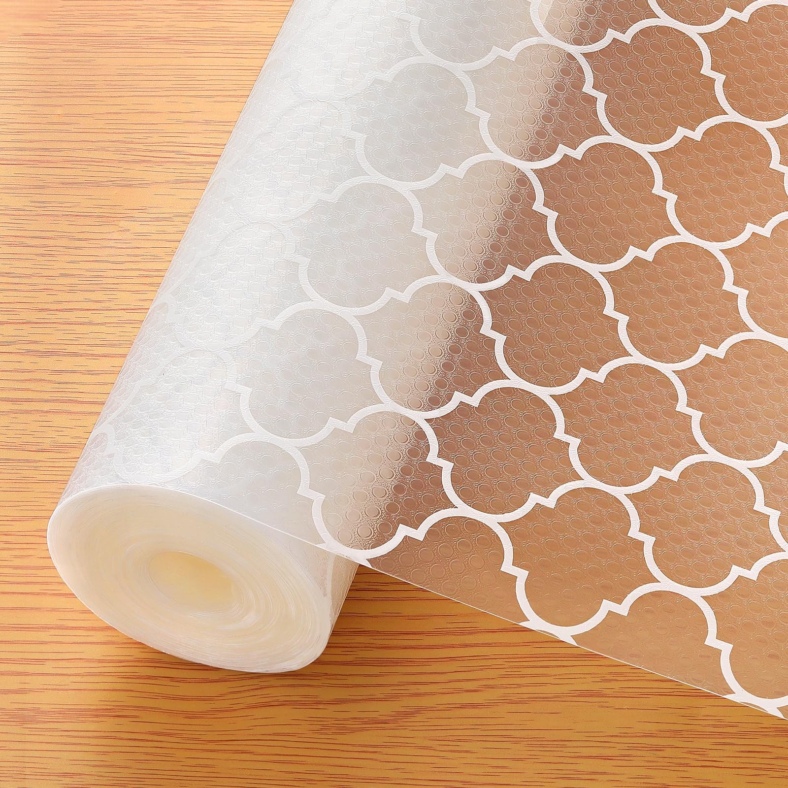 Cooyes Shelf Liner for Kitchen Cabinets – 17.5″W x 78.7″L, Absolute White