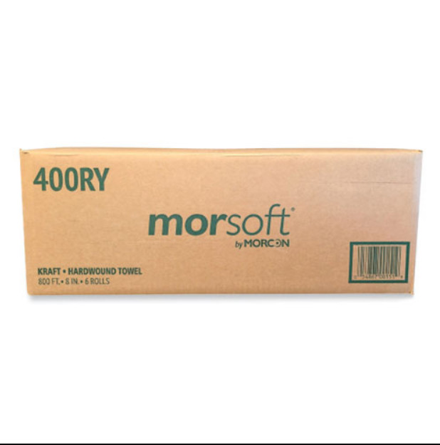 Morcon Tissue Morsoft Towels, Y-Notch, 1-Ply, 8″ x 800 ft, Kraft, 6 RL/CT