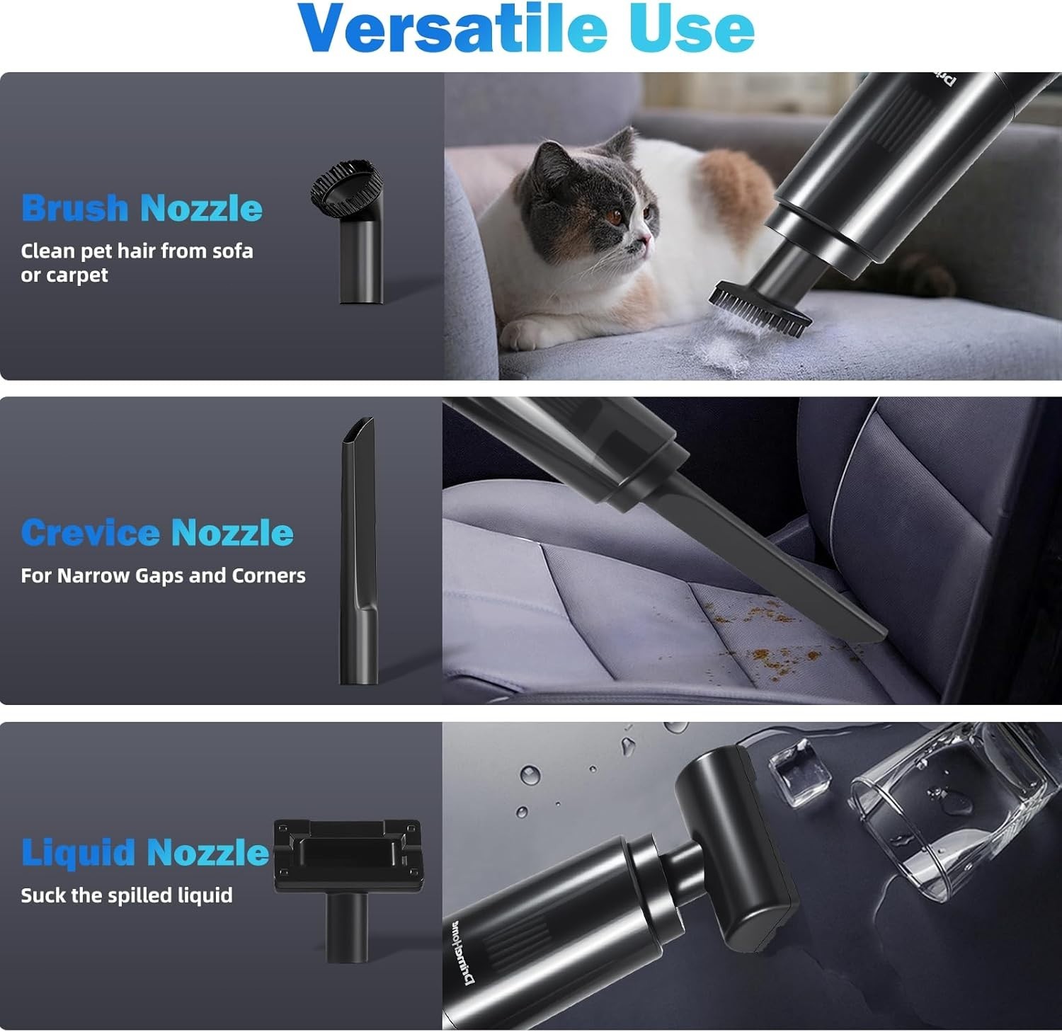 Cordless Hand Held Vacuum Cleaner Wireless Portable Car Auto Home