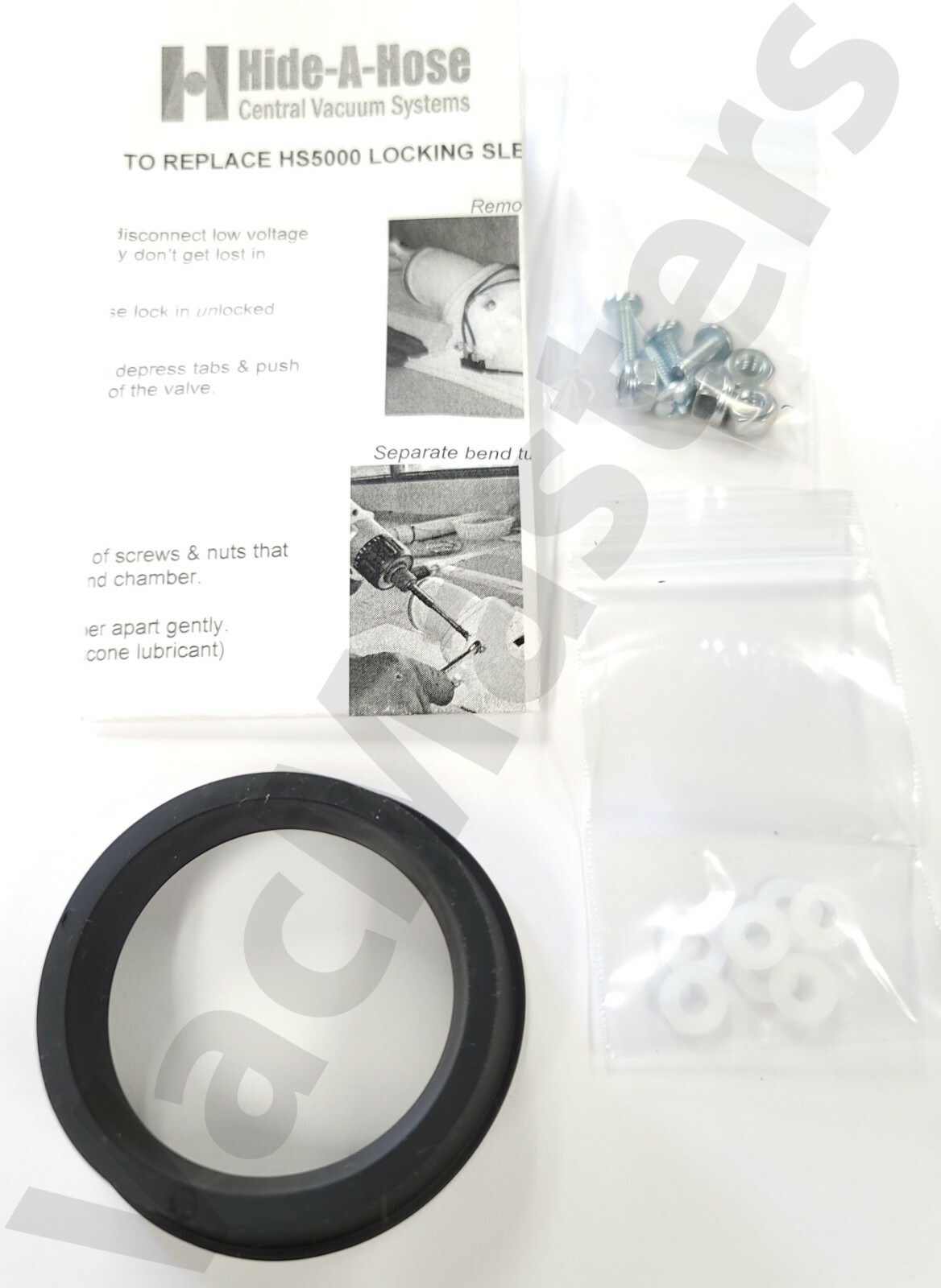 Hide A Hose central vacuum HS5000-LSKIT 5000 series inlet valve repair kit QTY 1