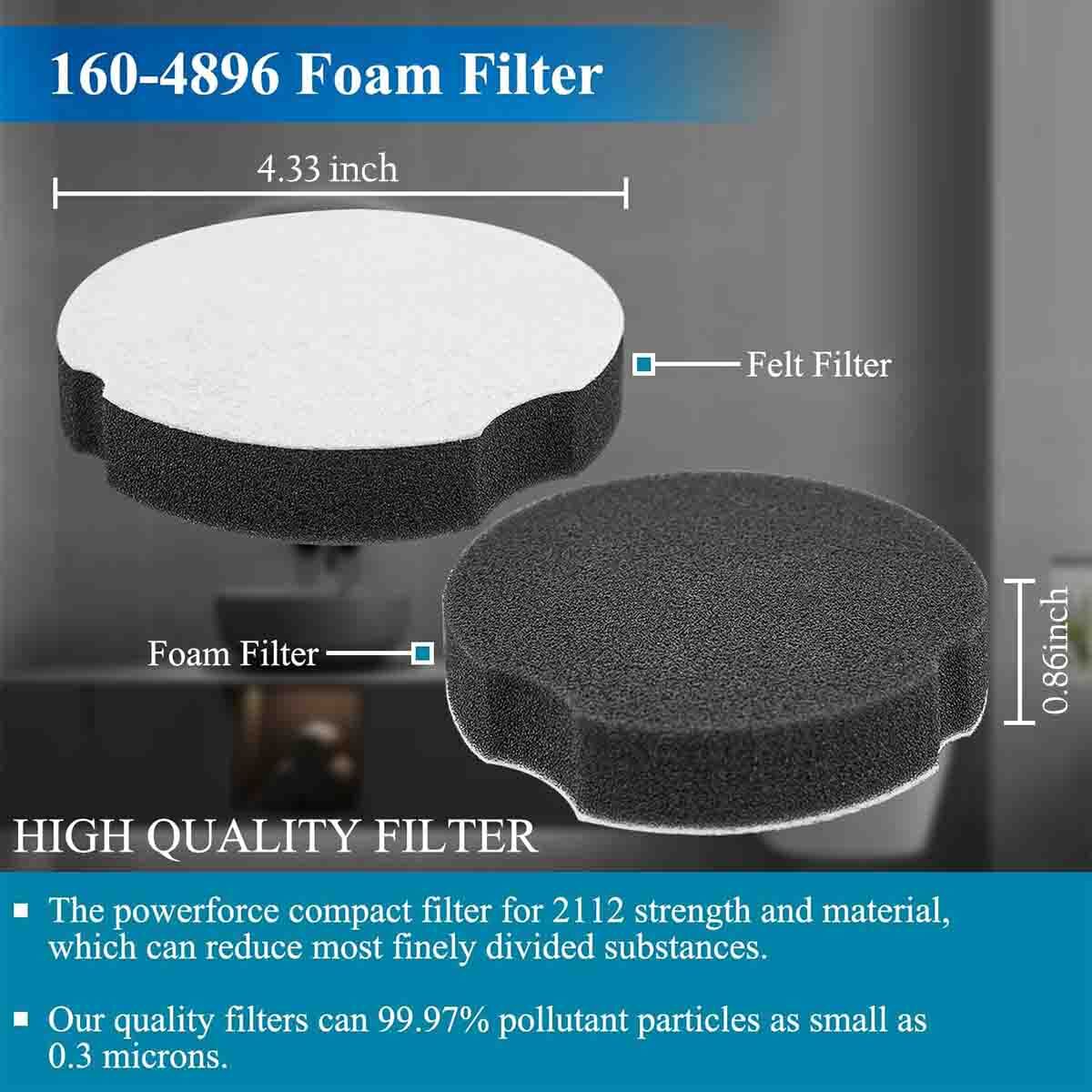 Filter For Bissell PowerForce Compact Lightweight Upright Cleaner 1520 2112 2690