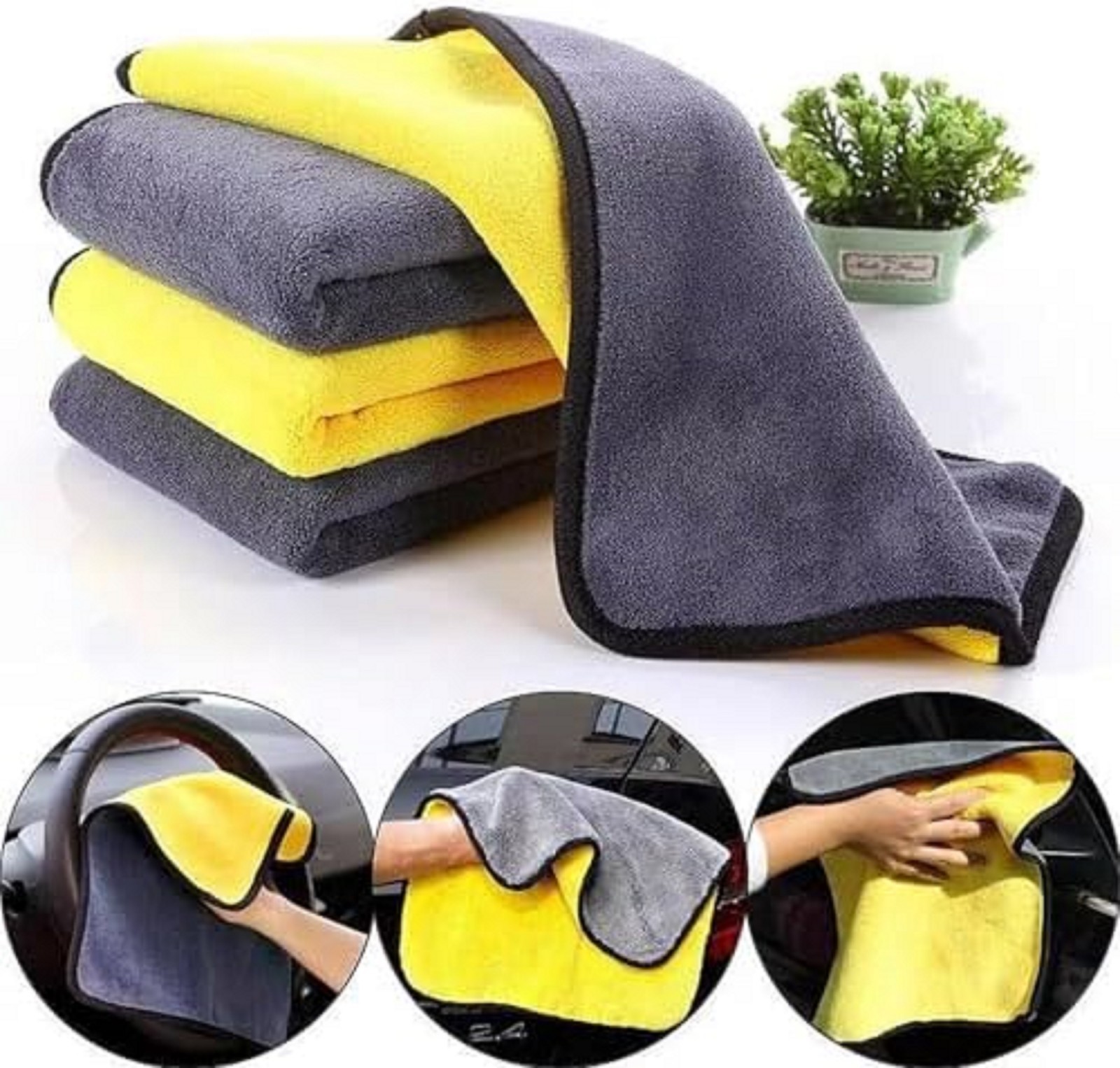 10 Pack Premium Microfiber Towels Coral velvet Washing and Detailing Towels for