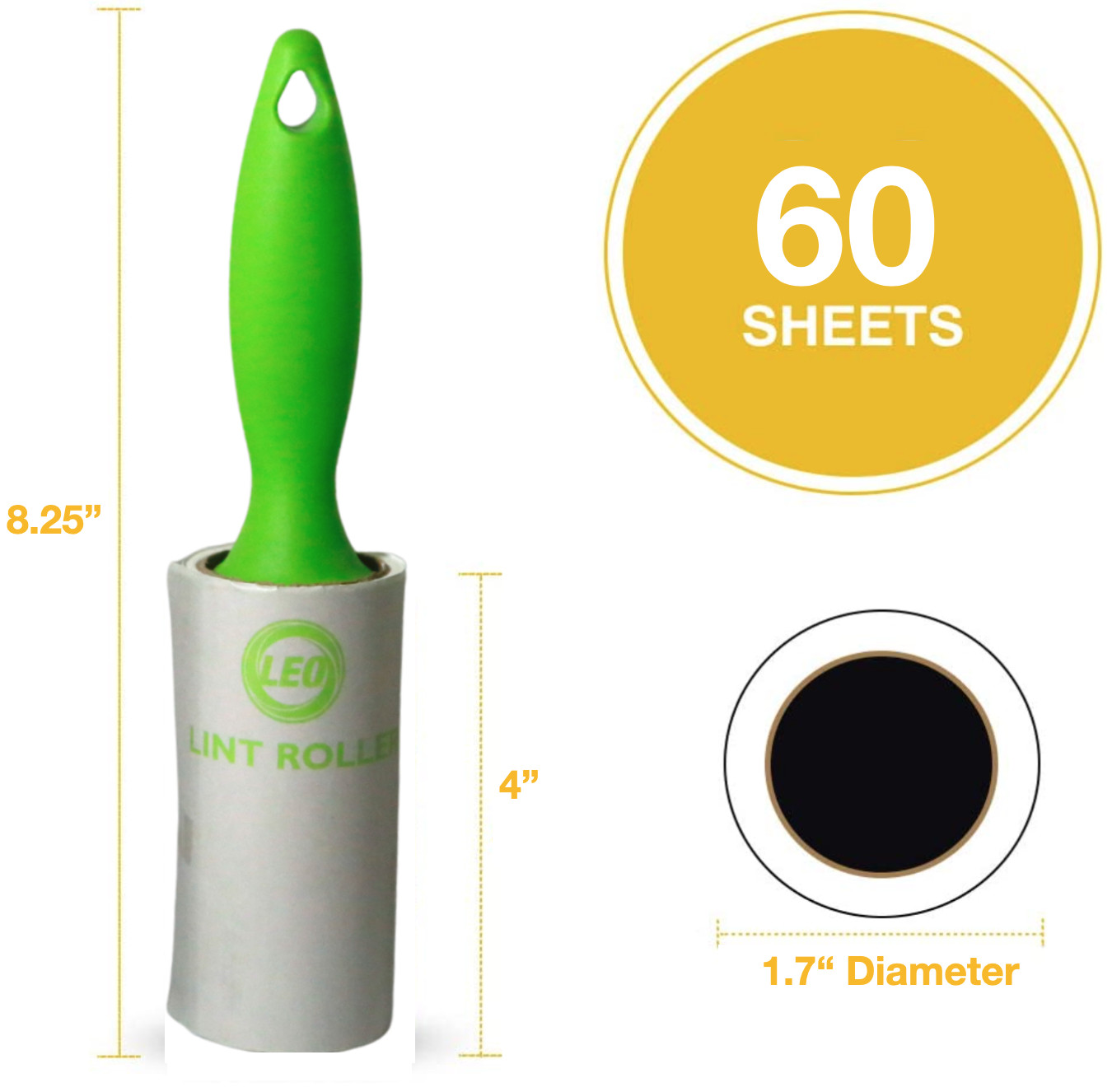 6 Pack Lint Roller For Laundry Clothes Fuzz Pet Hair Garment 360 Sheets
