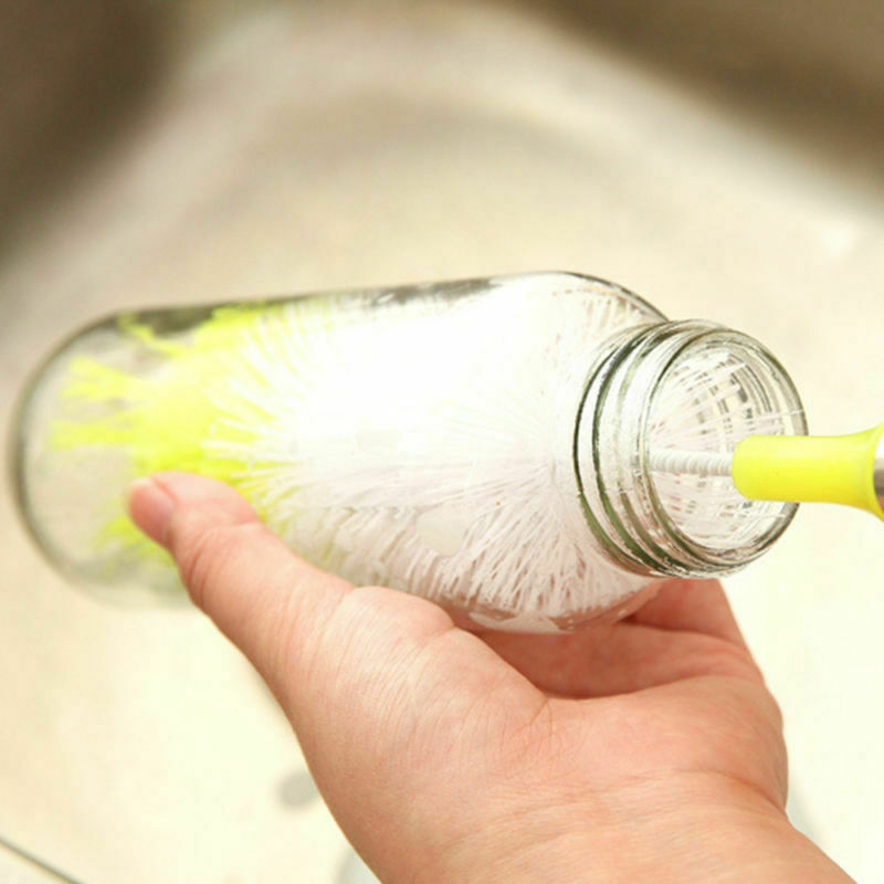 New Bendable Long-handled Brush Bottle Cup Cleaning Brush Scrubbing Cleaner Pot
