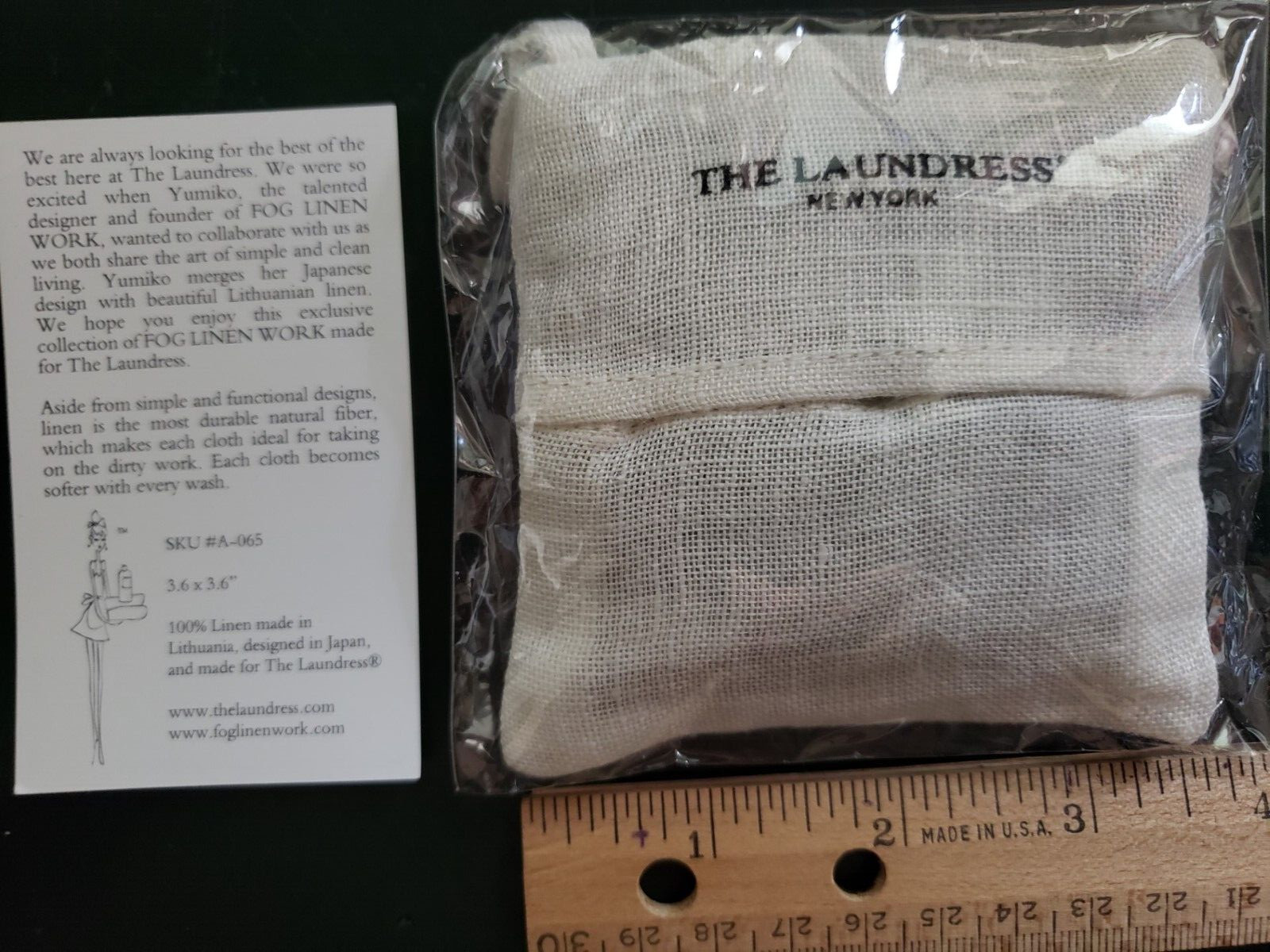 Qty 4 – The Laundress New York by Fog Linen – LAVENDER POUCH – NEW AS PICTURED