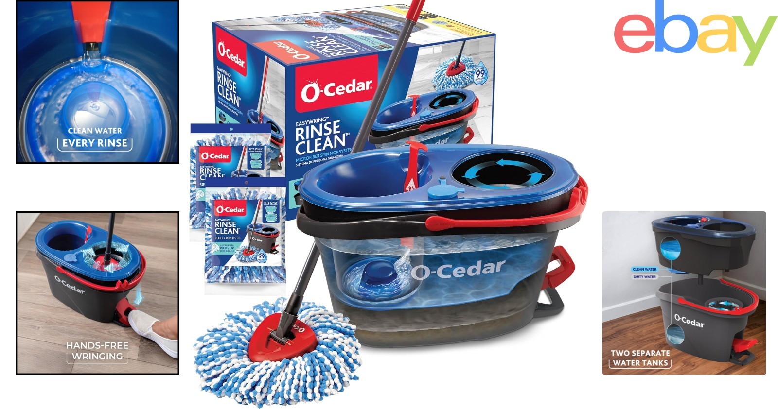 Perfect Father’s Day Gift: O-Cedar RinseClean Spin Mop & Bucket System