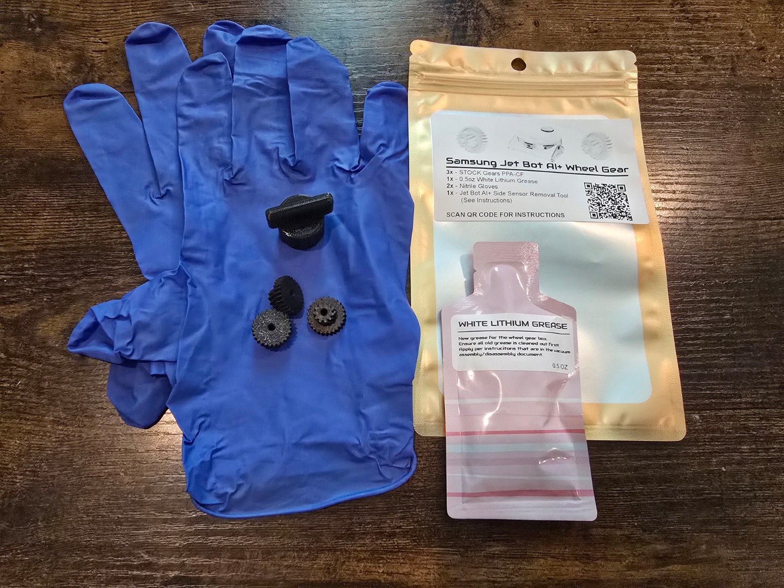Samsung JetBot+/AI+ Wheel Spin Gear Fix Kit | FULL REPAIR + GUIDE