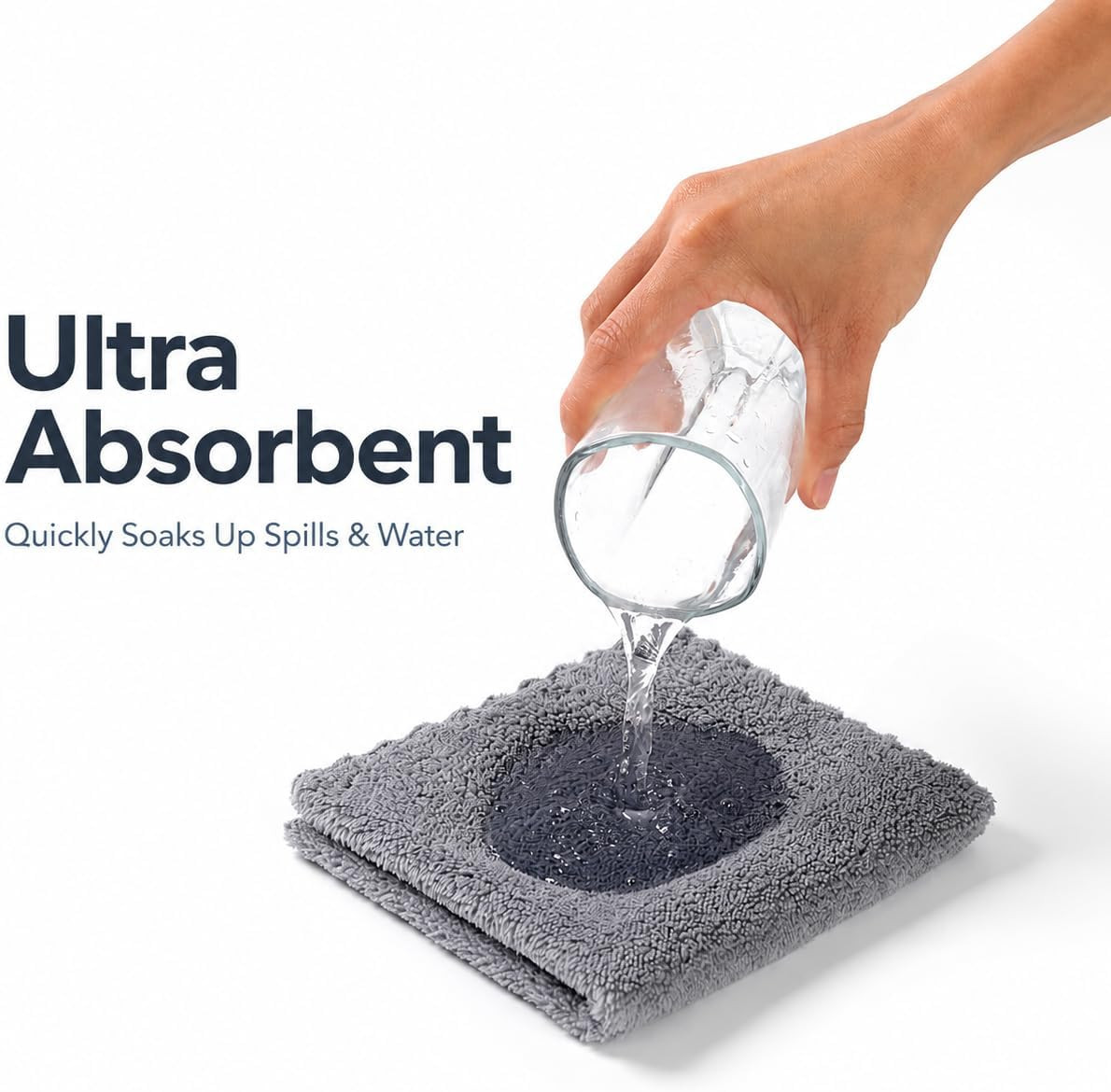 12 Pack Cleaning Cloth,Ultra Soft Absorbent Quick Drying Microfiber Cleaning …