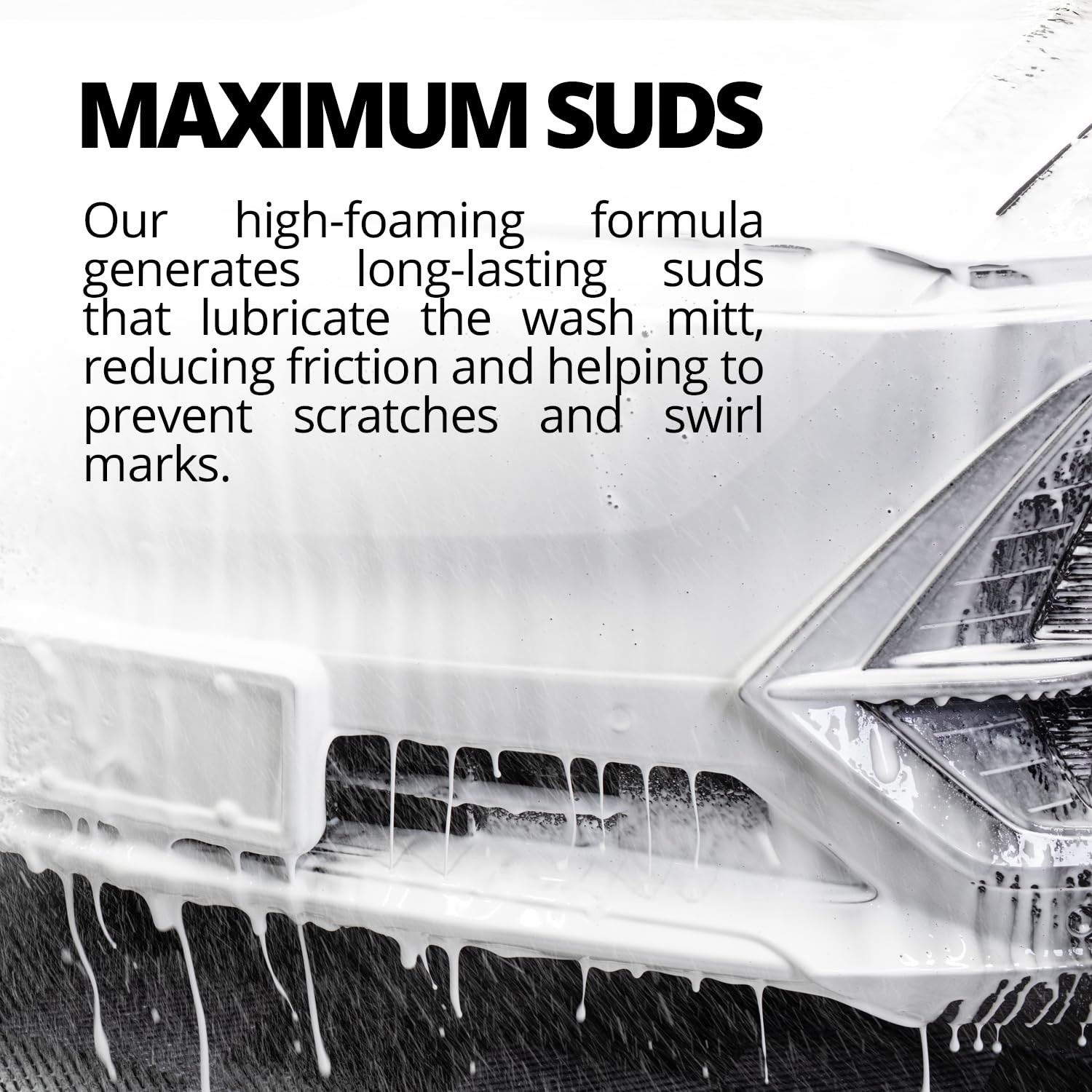 High Foam Vehicle Shampoo (16 oz) – pH Neutral Premium Car Wash Soap for Foam…
