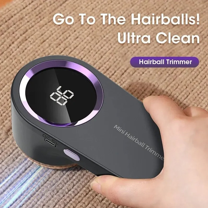 1pcs LED Digital Lint Remover Electric Fabric Shaver USB Rechargeable Sweater