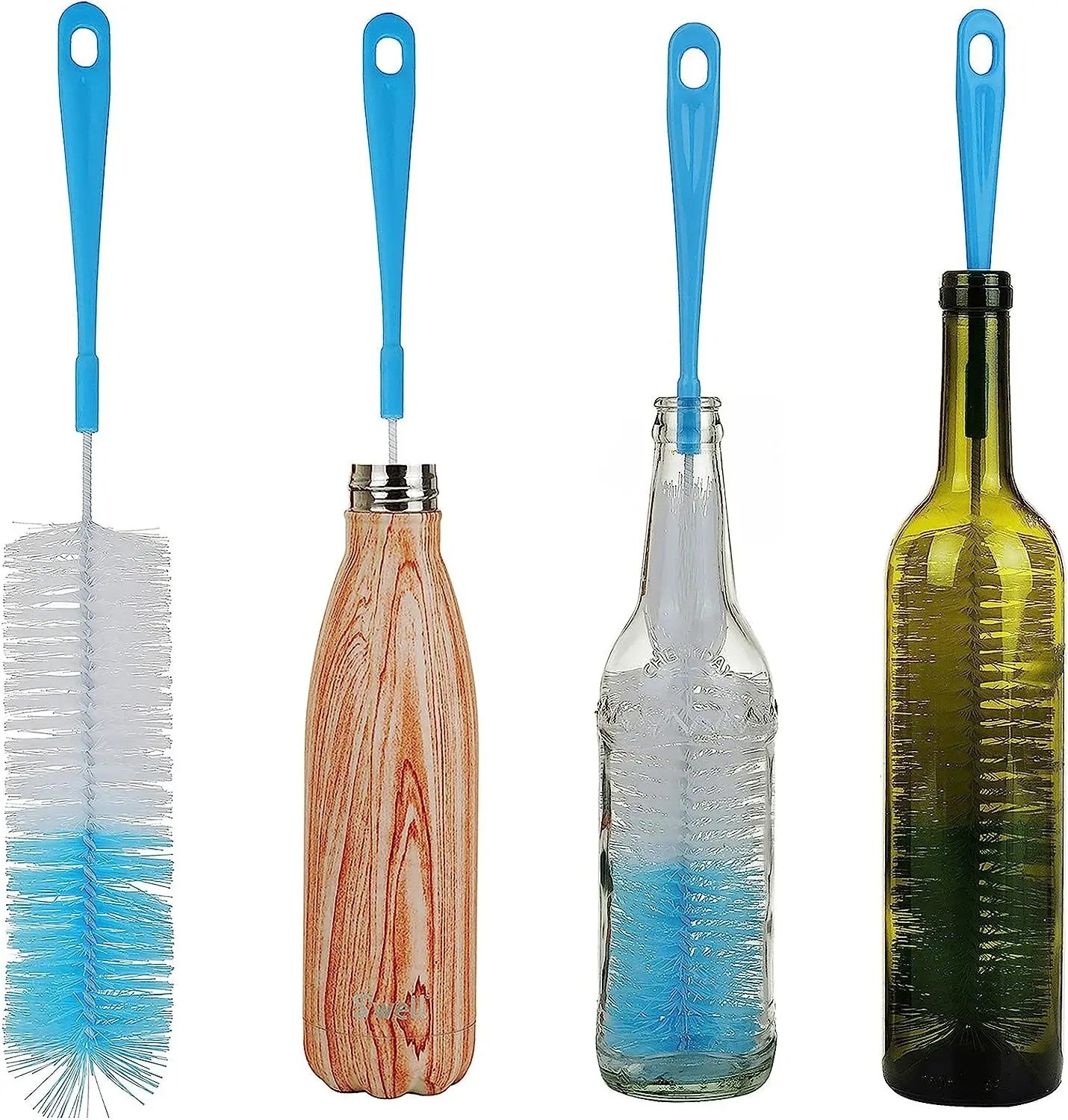 16 Inch Long Bottle Brush Cleaner for Washing Wine/Beer/Sport Well/Thermos/Glass