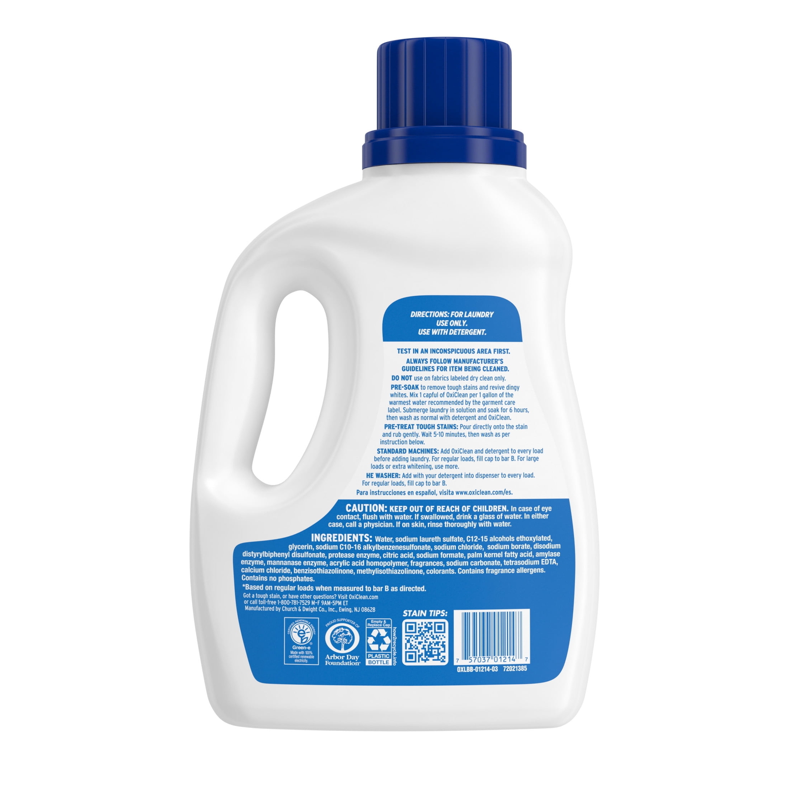 OxiClean White Revive Laundry Whitener and Laundry Stain Remover Liquid,66 fl oz