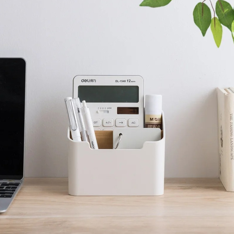 1 pc Plastic Desktop Storage Box Remote Control Tissue Cosmetic Organizer