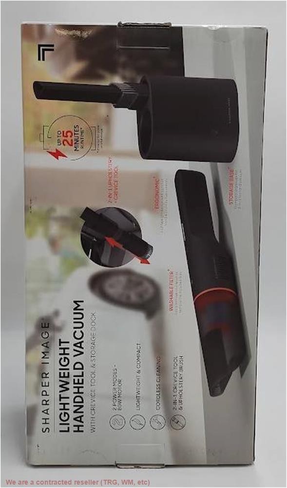 Sharper Image Lightweight Handheld Vacuum 2-In-1 Cordless Black SEE DETAILS