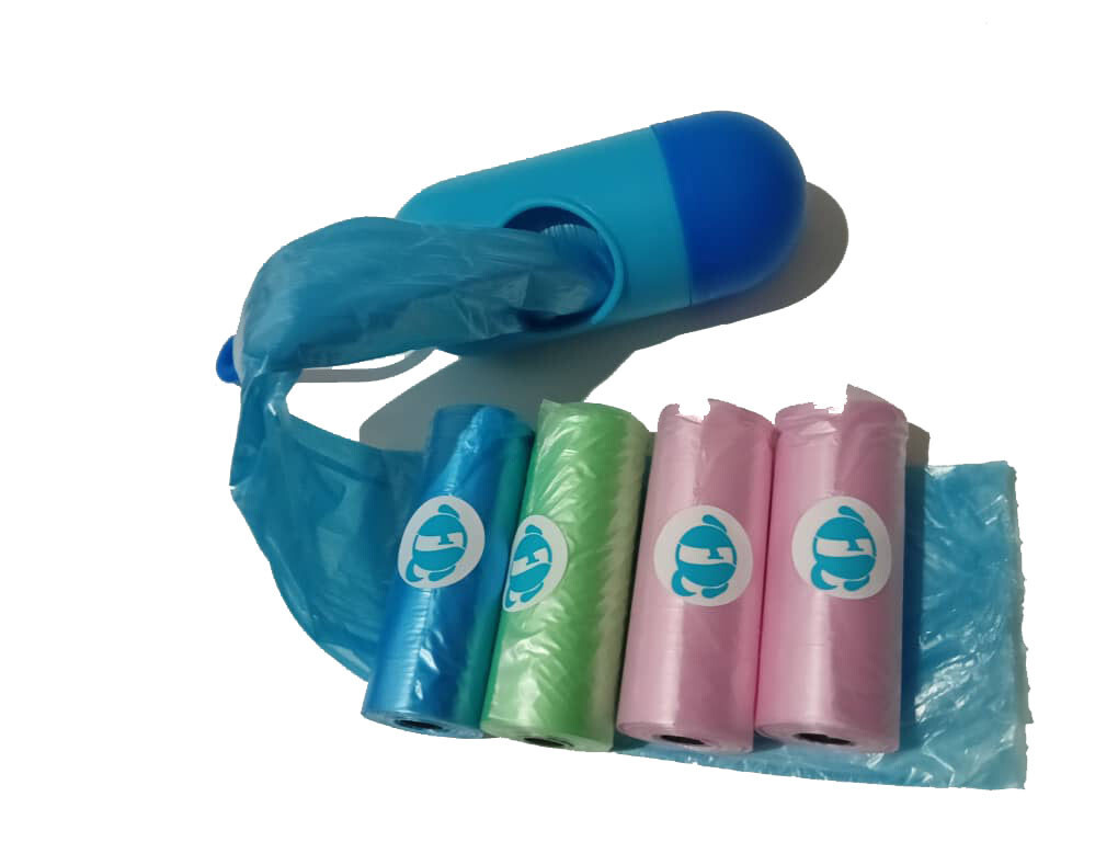Mini 5 roll garbage bag with mini portable box ( 22cm x 27.5cm )