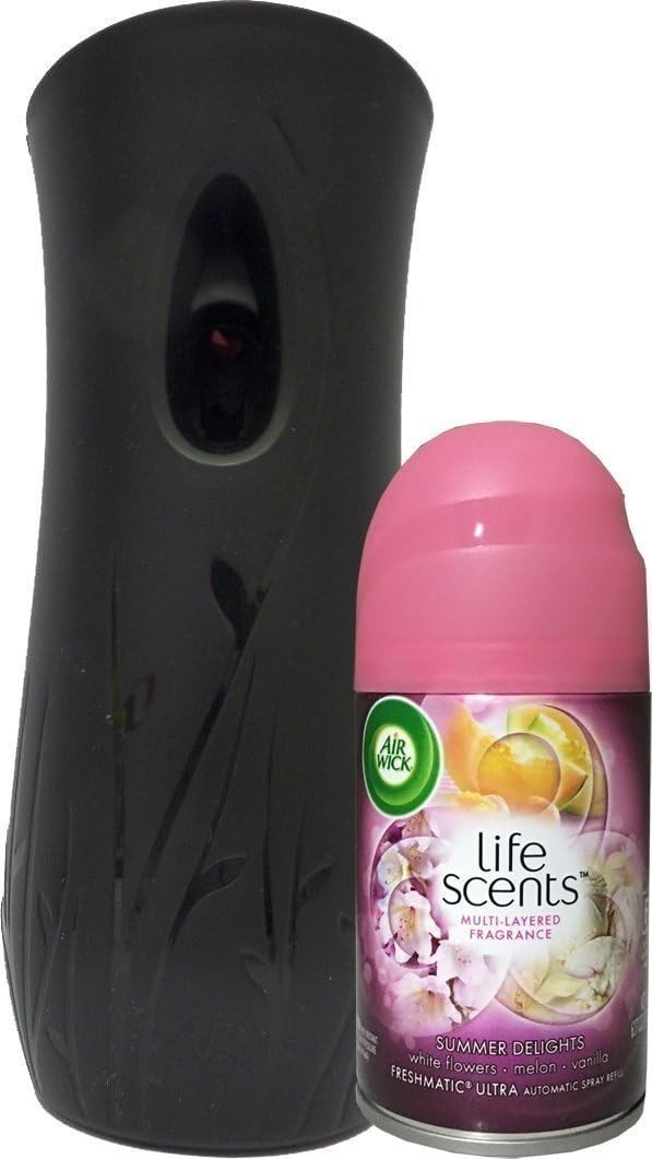Summer Delights Automatic Air Freshener Starter Kit + 1 Refill, 70 Days Fresh