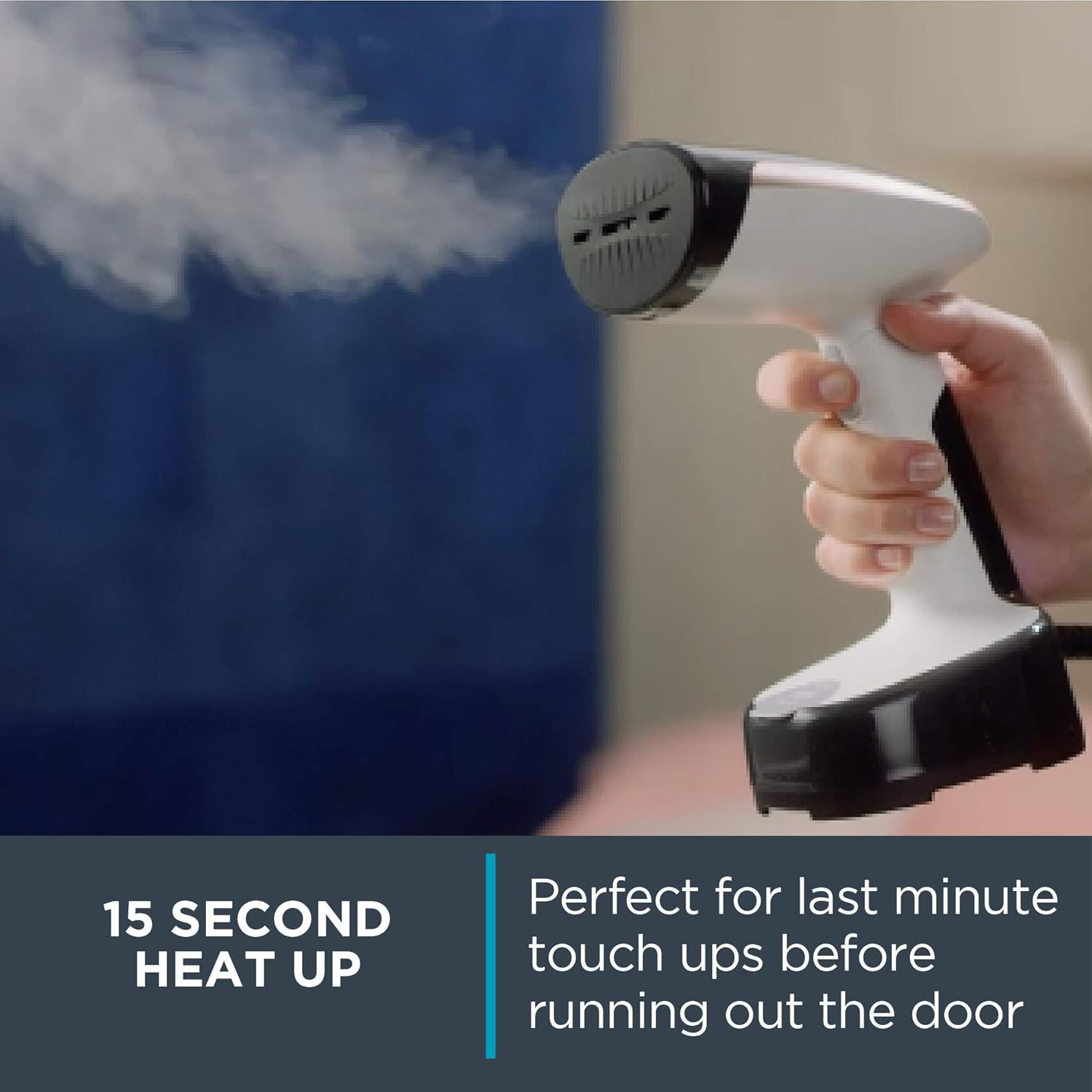 , Steamer for Clothes, Access Steam Handheld Steamer, 15 Second Heatup, 4 Ounce