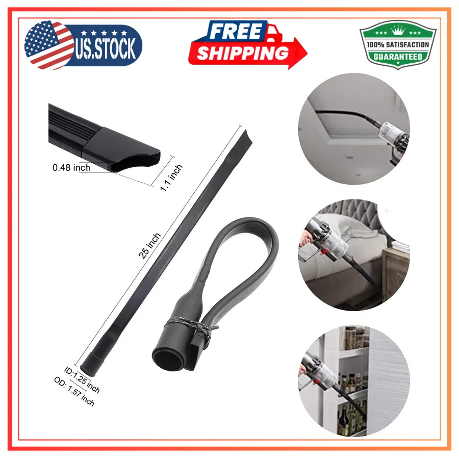 10Pc Vacuum Attachment Set for Shop Vac 1 7/8 to 1 1/4 Inch Hose Adapter Kit