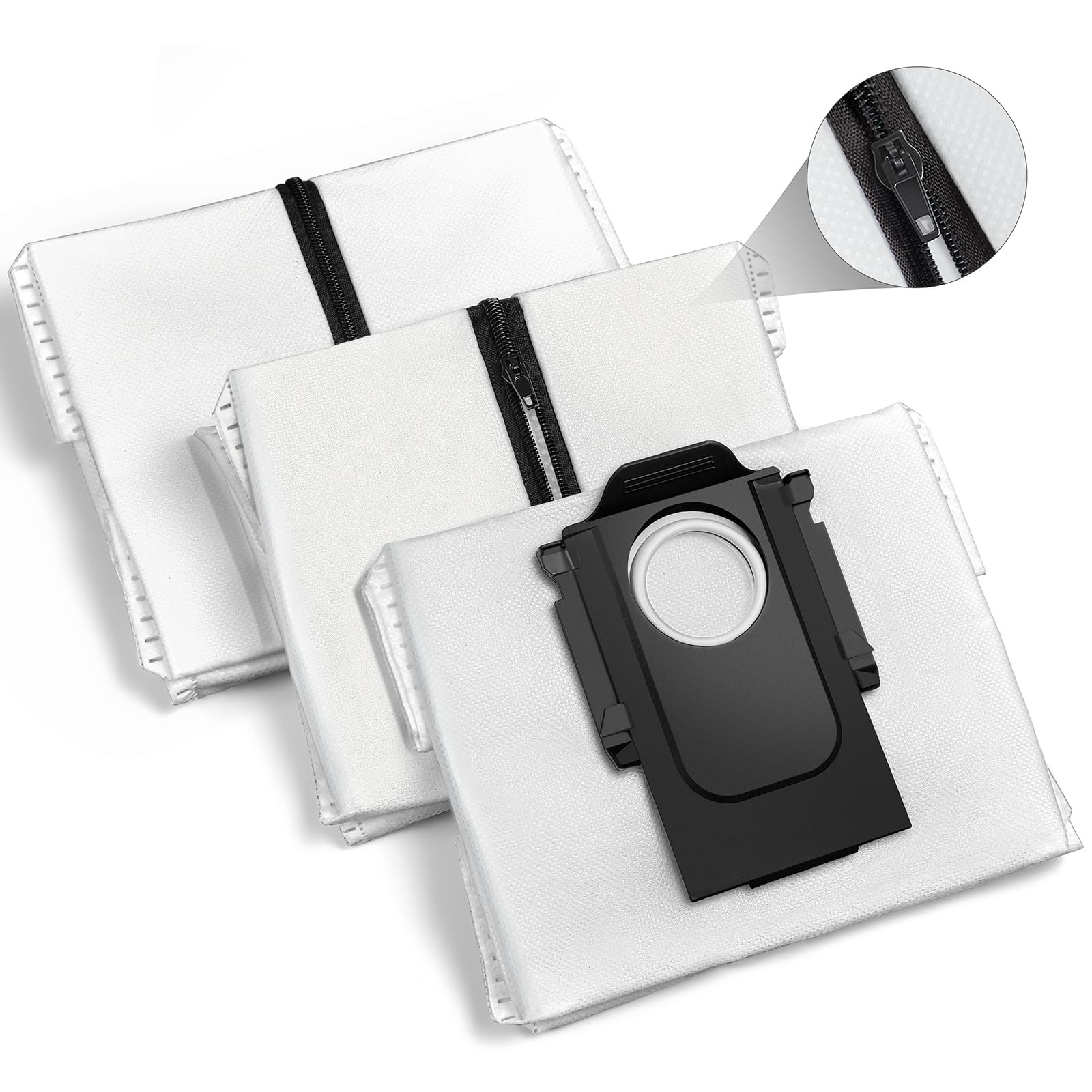 Reusable Dust Bags for Roborock Qrevo S8 MaxV Ultra, S8 Max Ultra, Saros 10R …