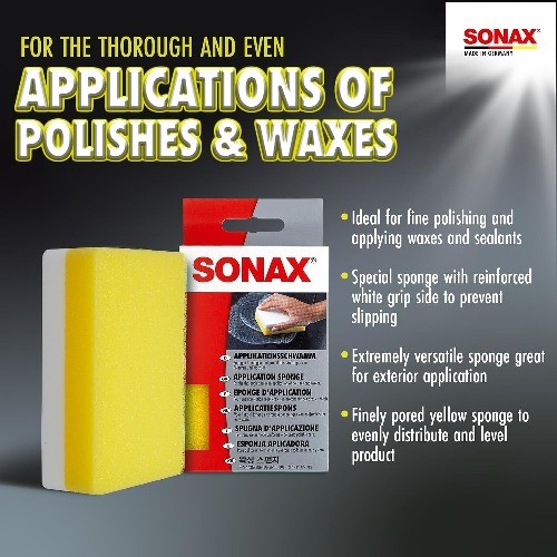 Application Sponge | Dual-Sided Detailing Applicator for Wax, Sealant, Polish &