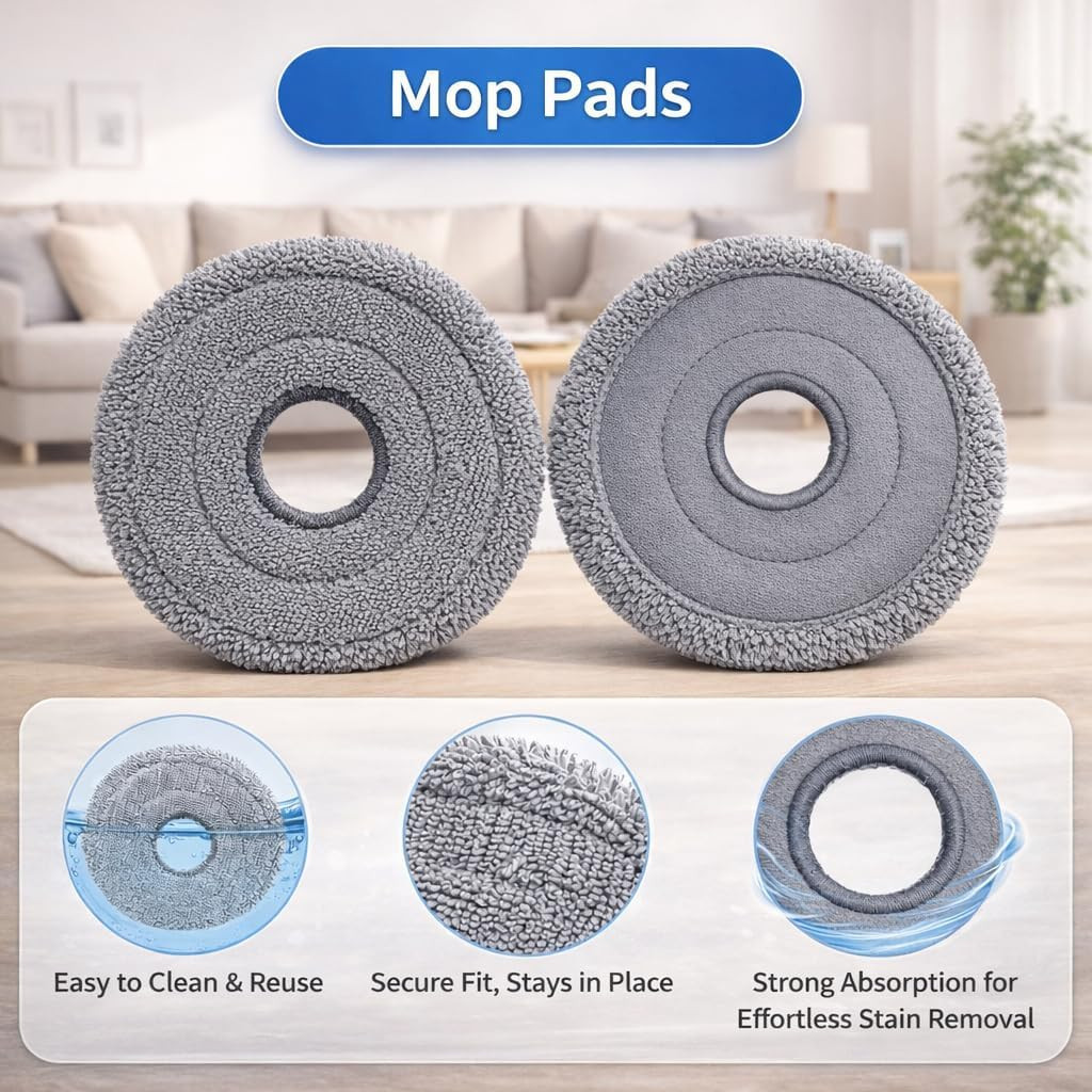 10-Pack Replacement Mop Pads for Roborock Qrevo Robot Vacuums