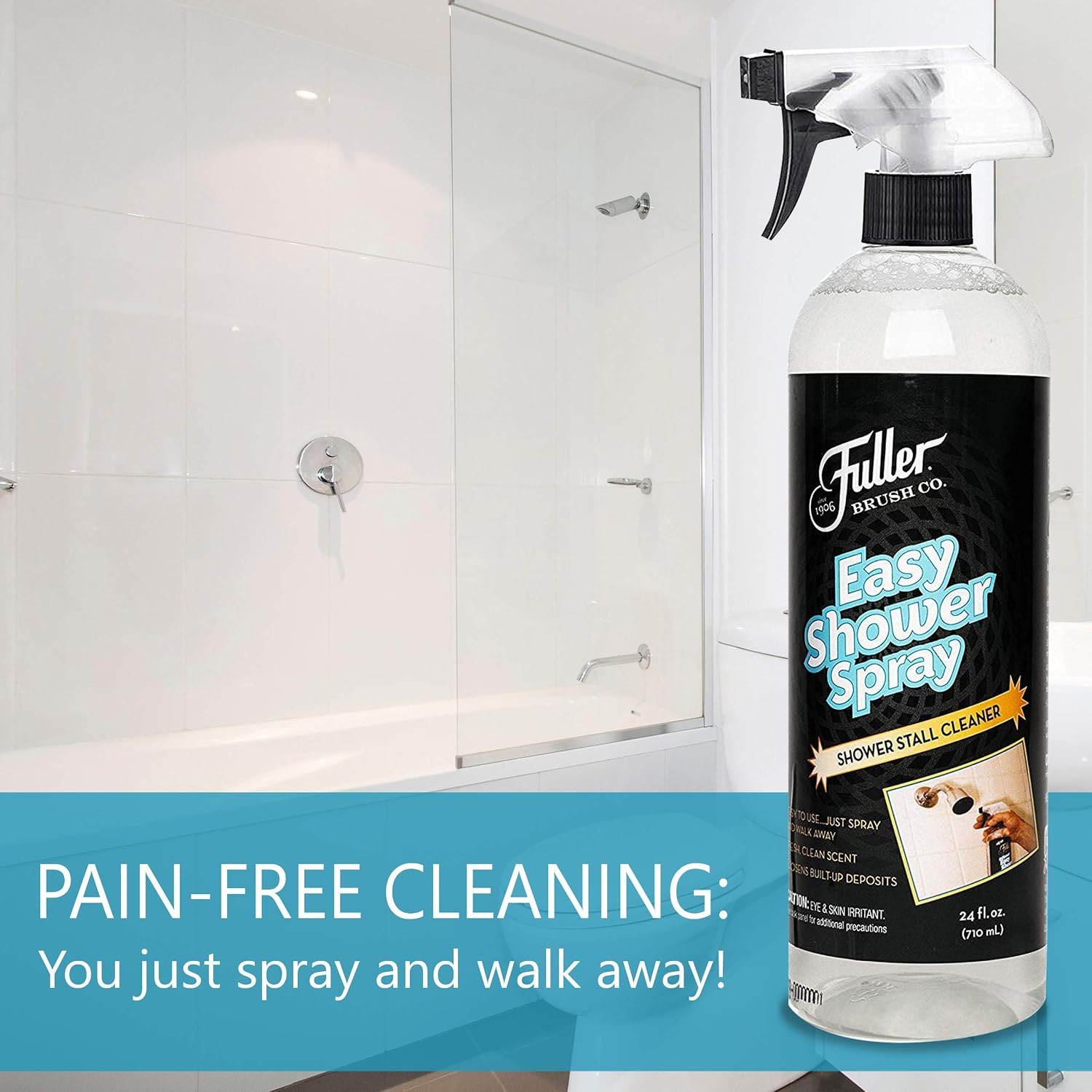 Easy Shower Spray – 24 Oz – No Rinse & Scrub Daily Bathroom Cleane