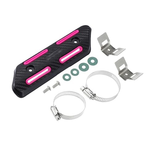 1 Set Universal Motorcycle Heat Shield Kit Exhaust Pipe Cover Muffler Silencer