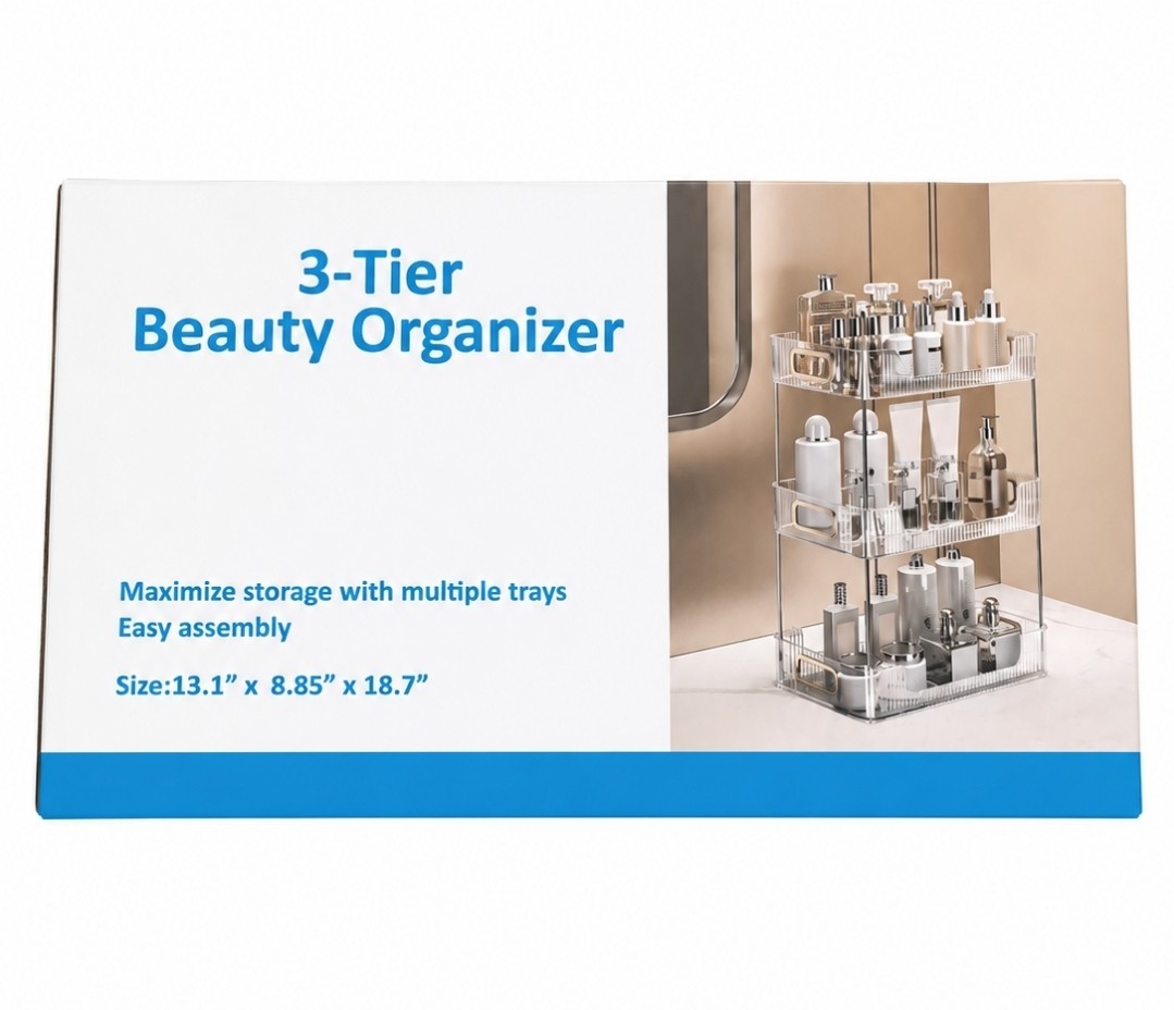 Rae Dunn 3 Tier Metal Caddy Organizer Relax Refresh Renew (wooden handle cracked