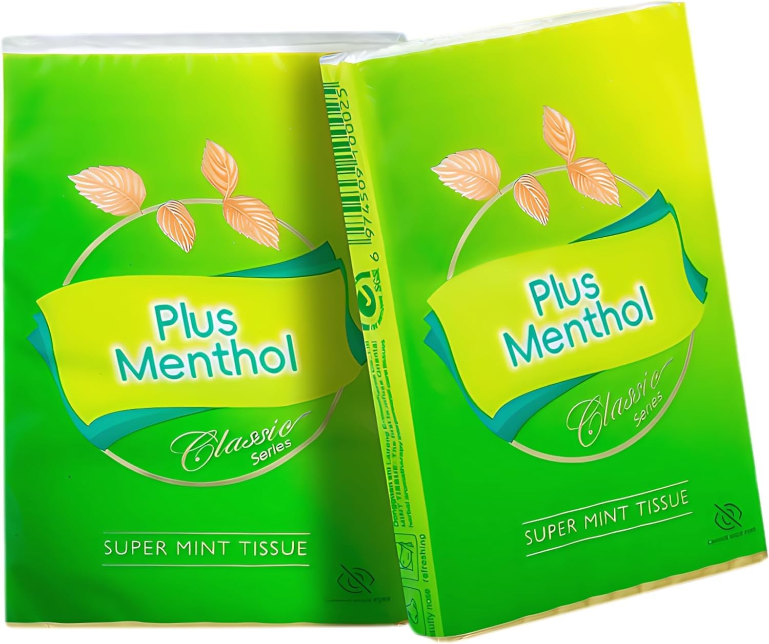 Menthol Lotion Pocket Tissues 4-Ply Travel Size 2 Pack 20 Sheets Soft Strong