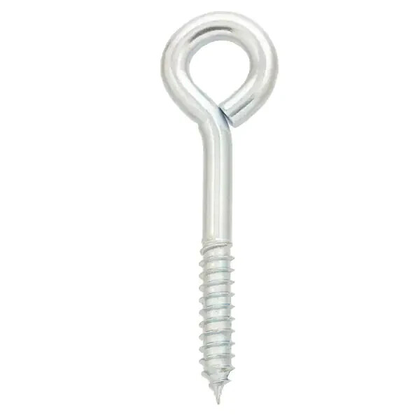 10PK Everbilt 1/4 inch x 3-3/4 inch Zinc-Plated Lag Thread Screw Eye Bolt 806916
