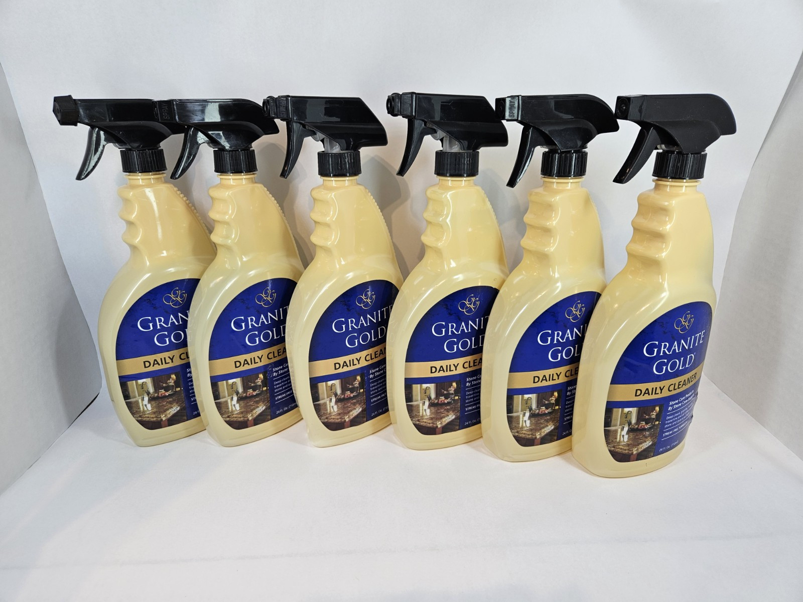 Lot of 6 24oz Bottles Granite Gold Daily Cleaner for Granite Marble Quartz Stone