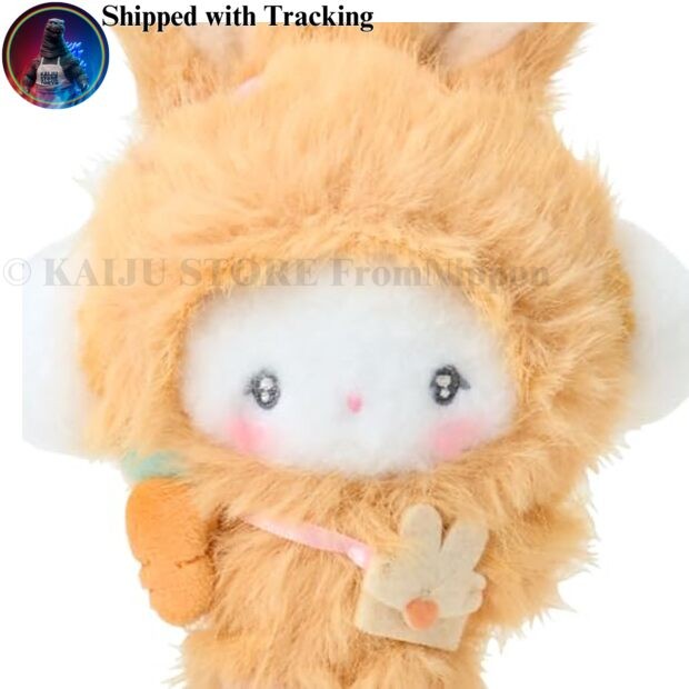 Cogimyun Mascot Holder Fluffy Bunny Ears Sanrio Plush Keychain H15cm