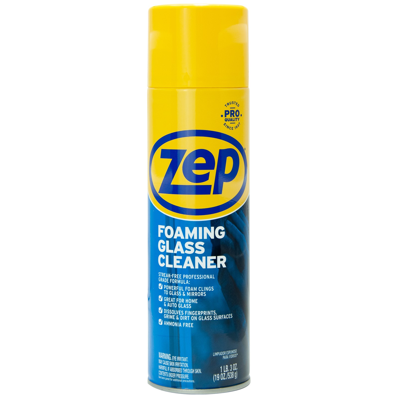 Zep Foaming Glass Cleaner – 19 oz (Case of 12) ZUFGC19