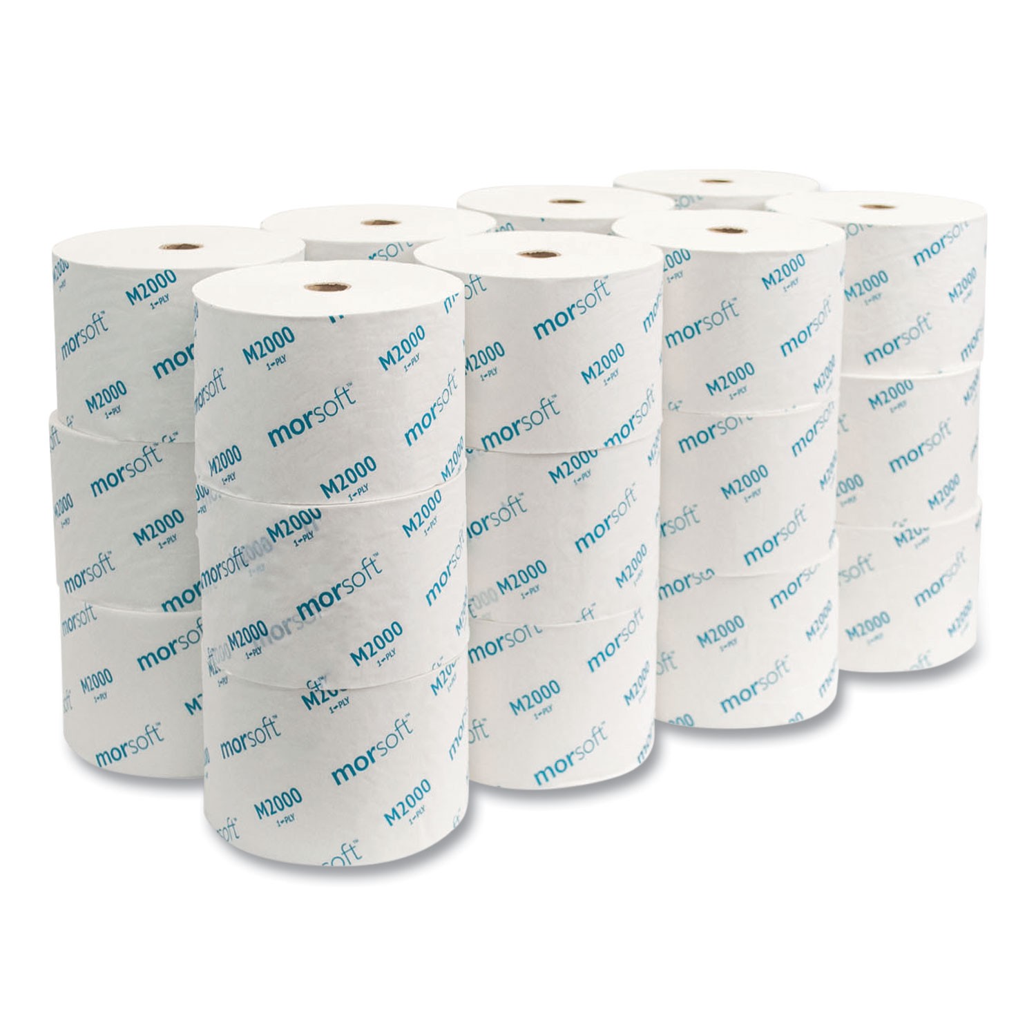 Morcon Paper Morsoft Millennium Bath Tissue, 1-Ply, 3 7/8 x 4 1/4, 2000 Sheets/R