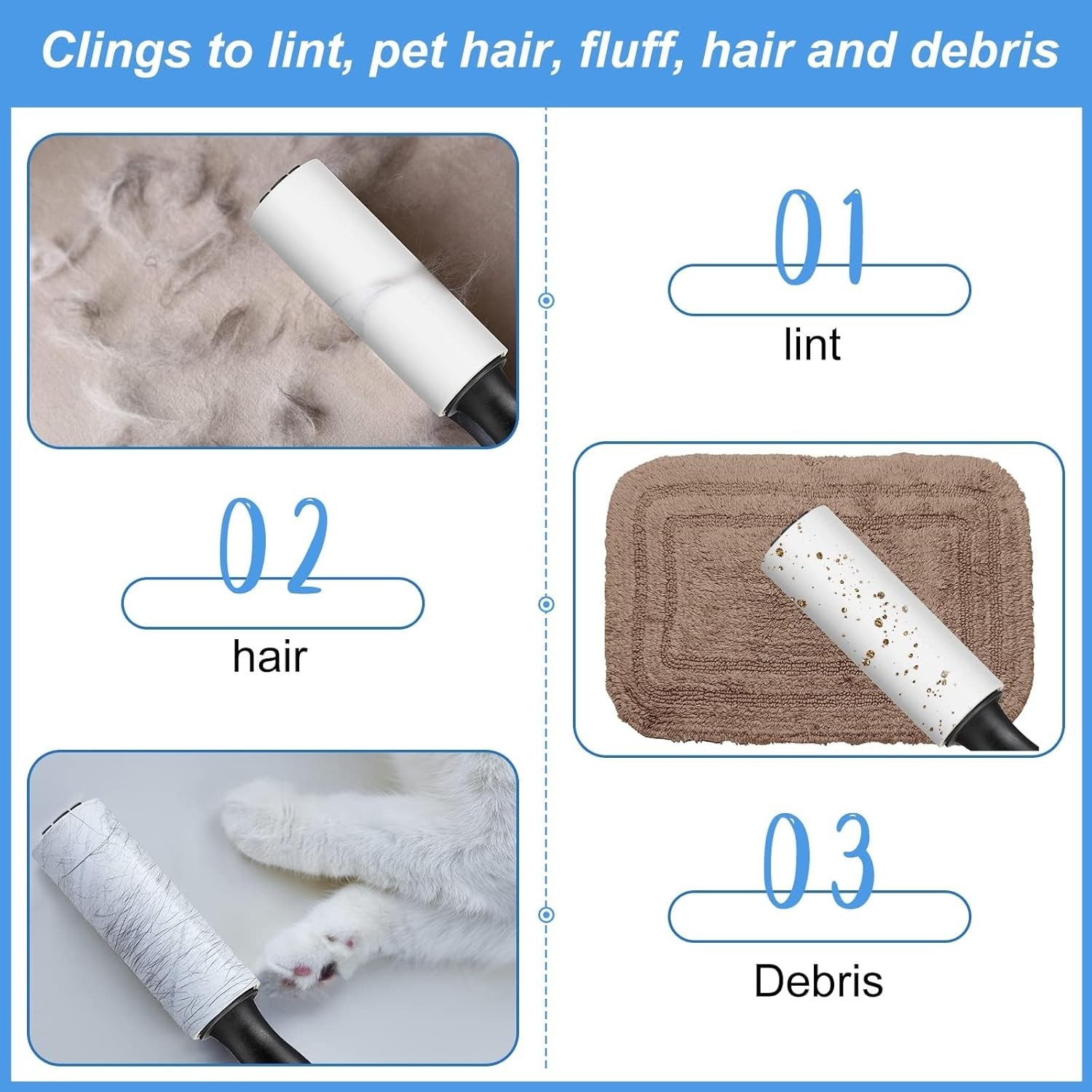 Lightweight Mini Lint Roller Bulk – 80 Stickers for Ultimate Cleanliness Anytime