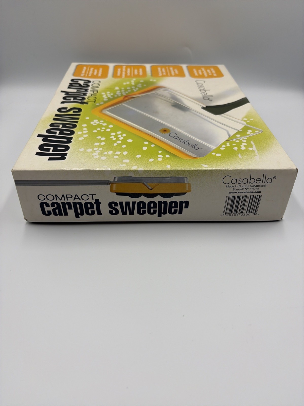 CASABELLA Compact Style Carpet Sweeper Cleaning Vacuum VTG Factory Sealed New